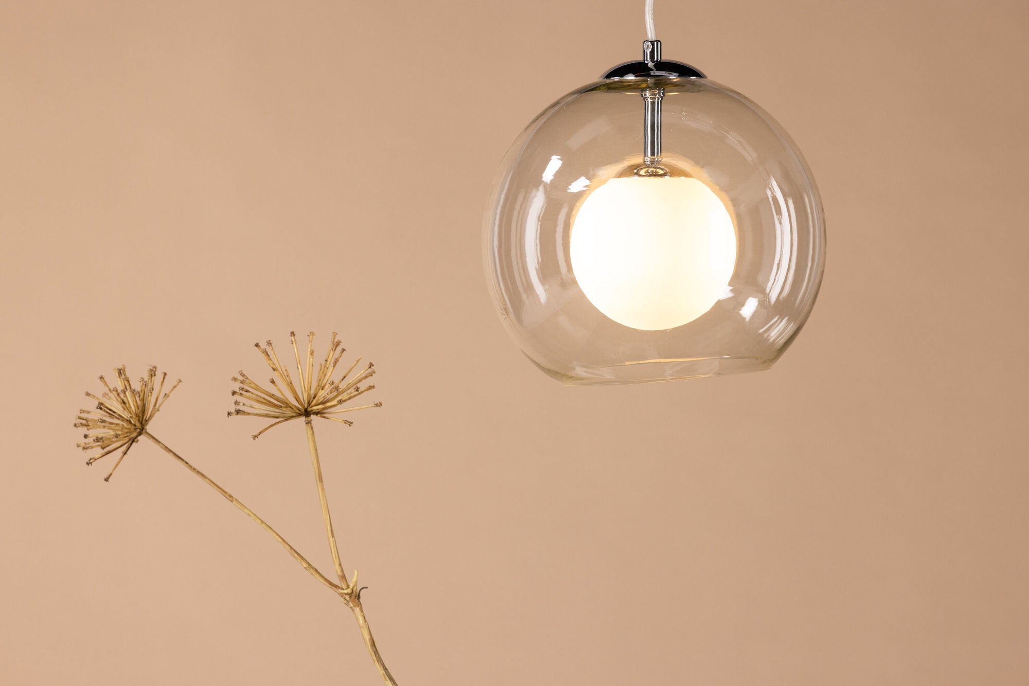 Venture Home Roche Pendant lampe - Glass / Clear