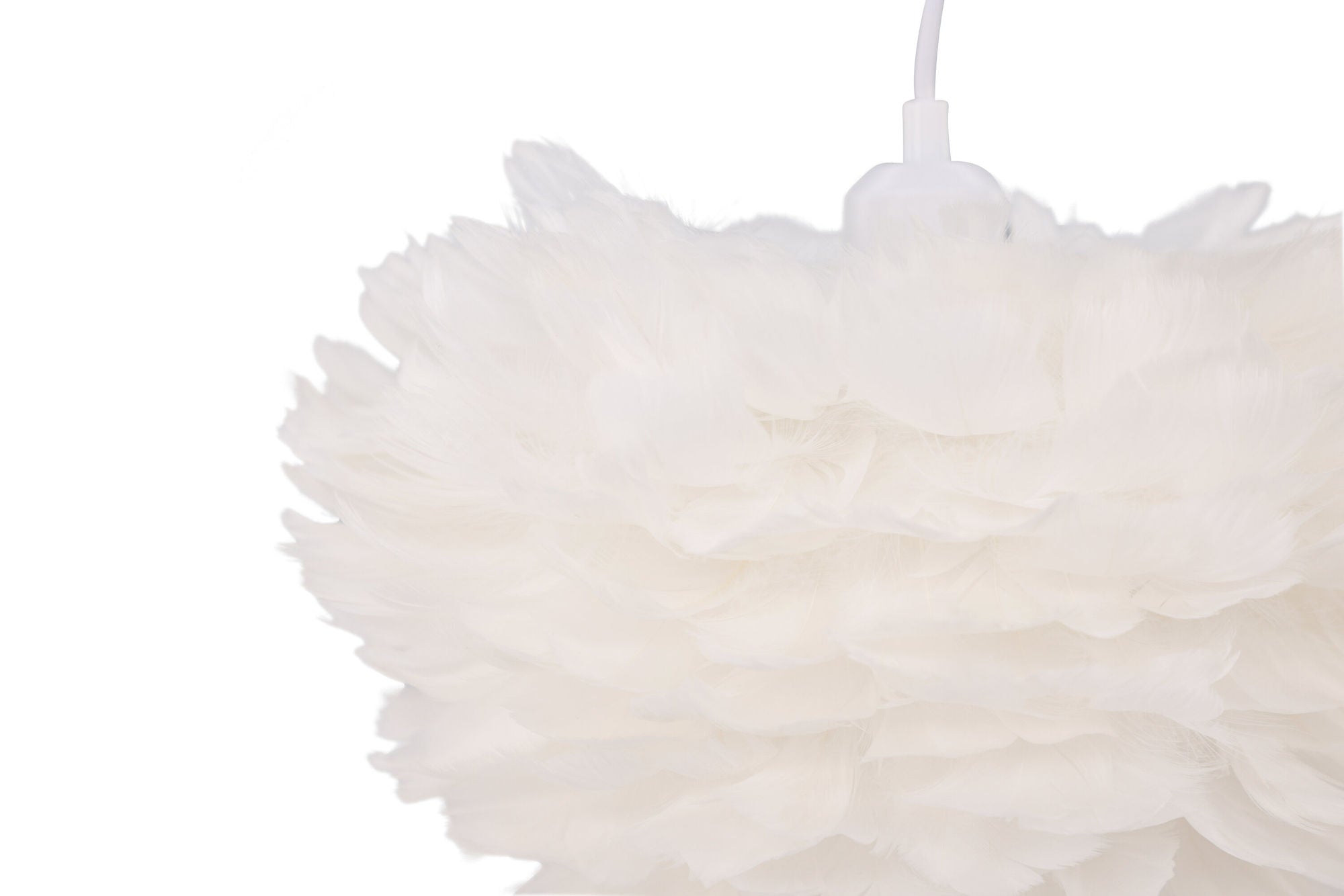 Venture Home Nicola - Small Pendant lampe - White / White artificial feather