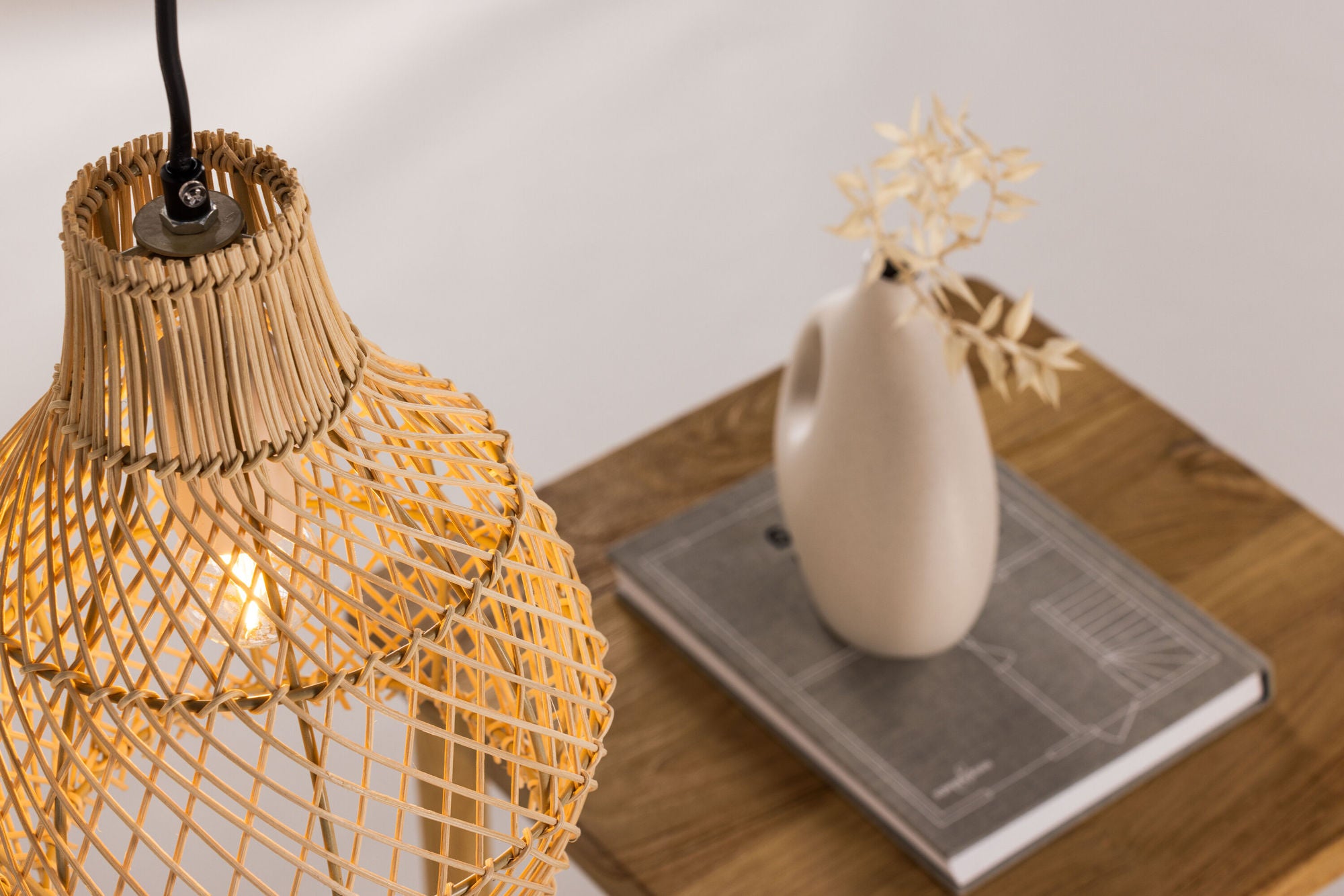 Vind Varekil - Small Pendant lampe - Nature / Nature Rattan