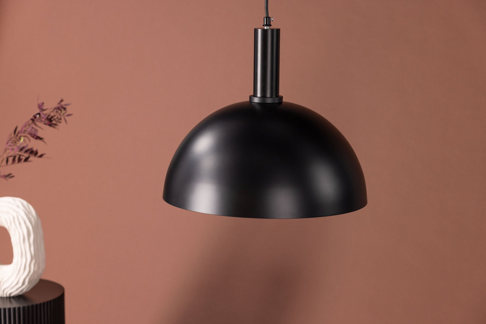 Venture Home Narbonne - Wide Pendant lampe - Black / Black