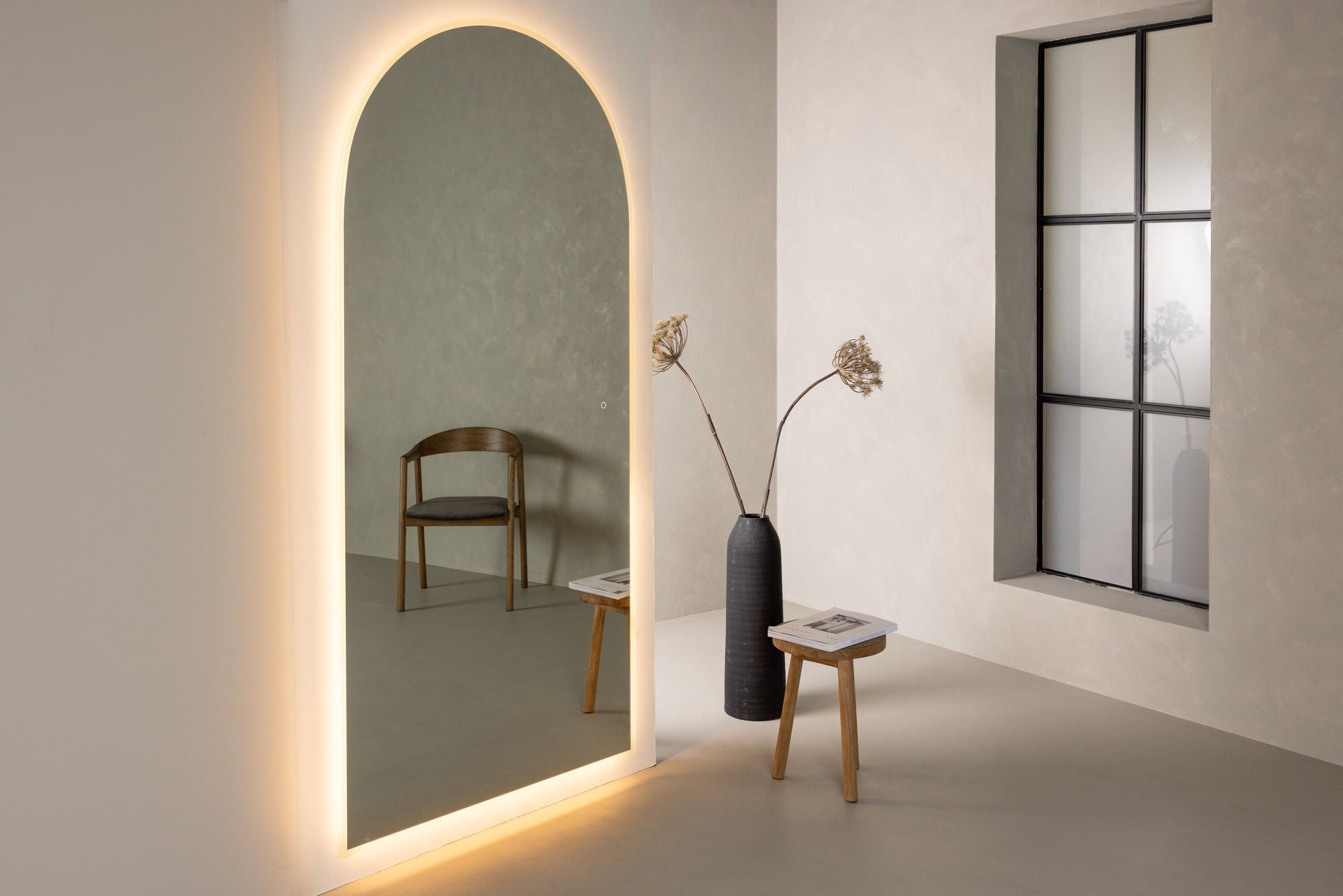 Vind Skeppsvik x Josefin Lustig - spejl lampe - Black / Clear