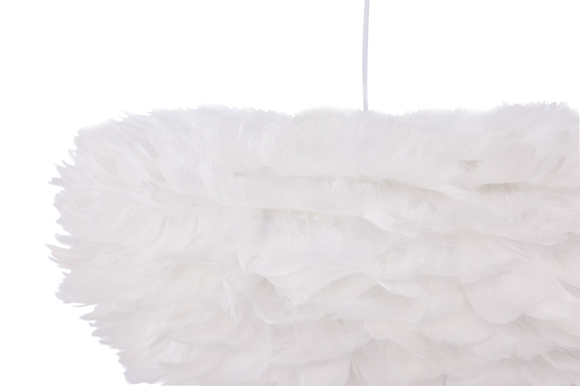 Venture Home Nicola - X-Large Pendant lampe - White / White artificial feather