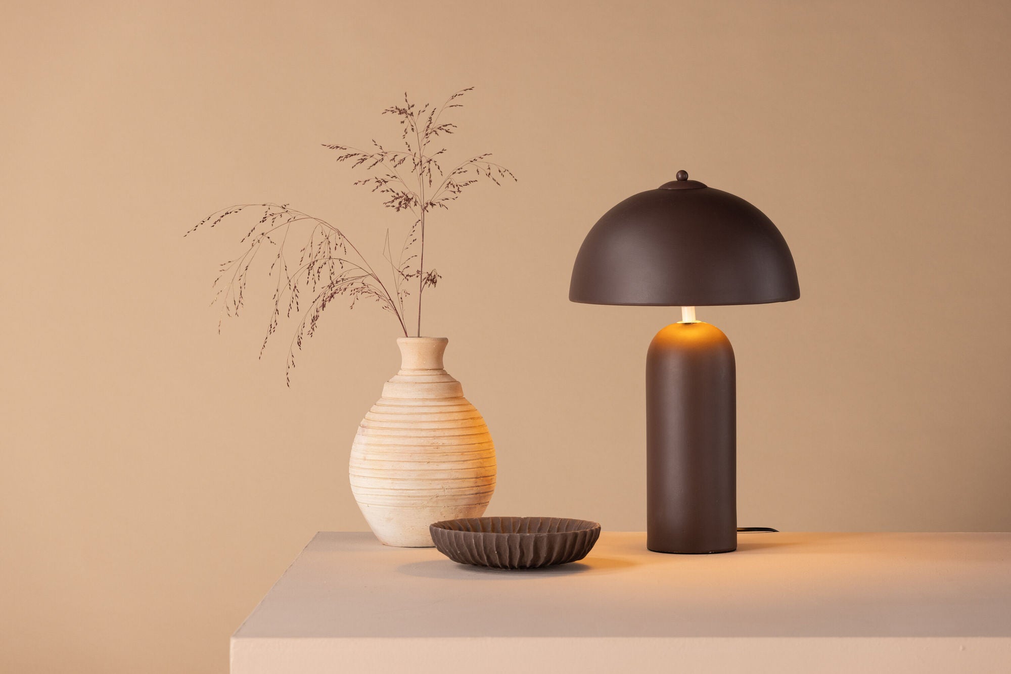 Venture Home Corello bord lampe - Brown Steel