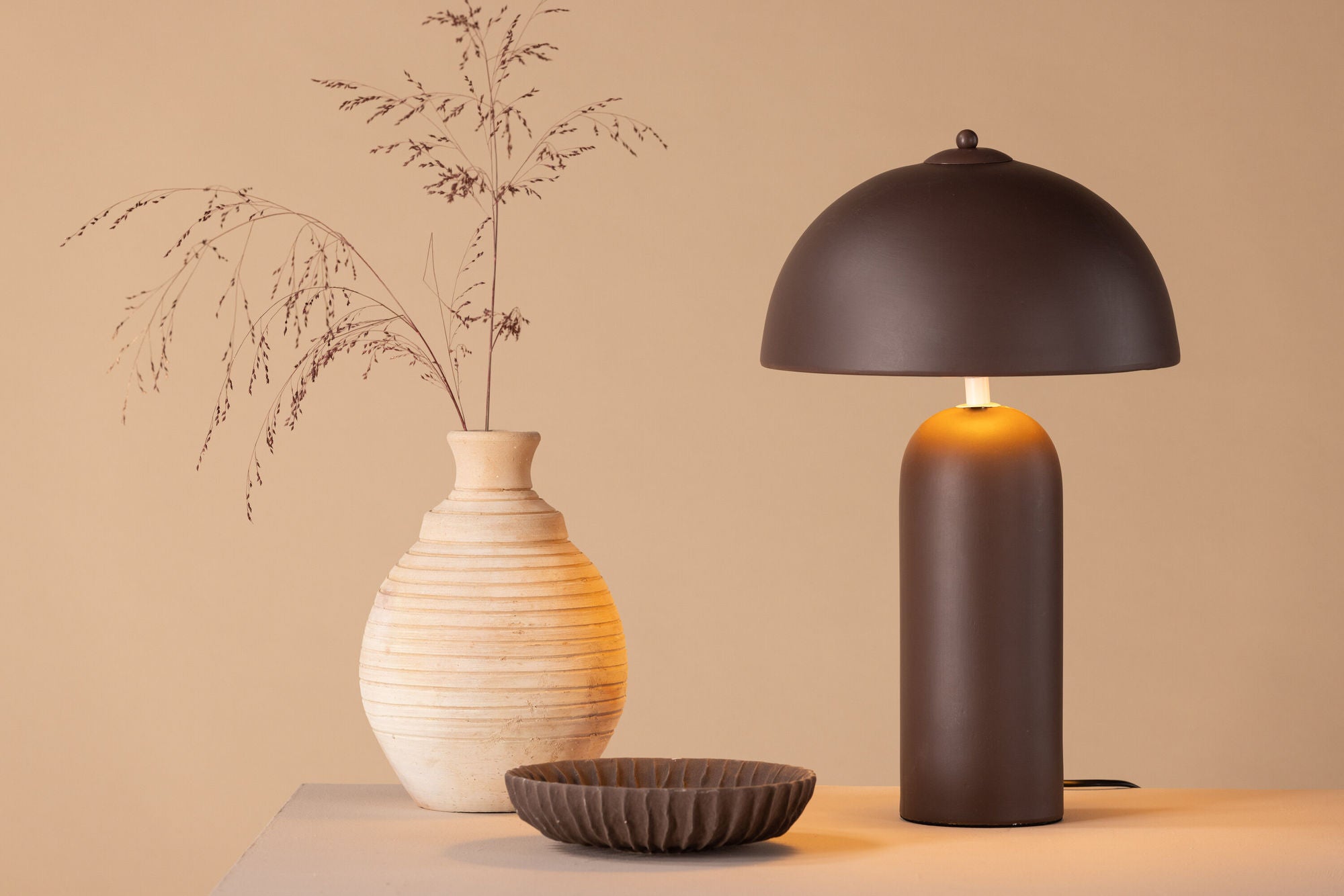 Venture Home Corello bord lampe - Brown Steel