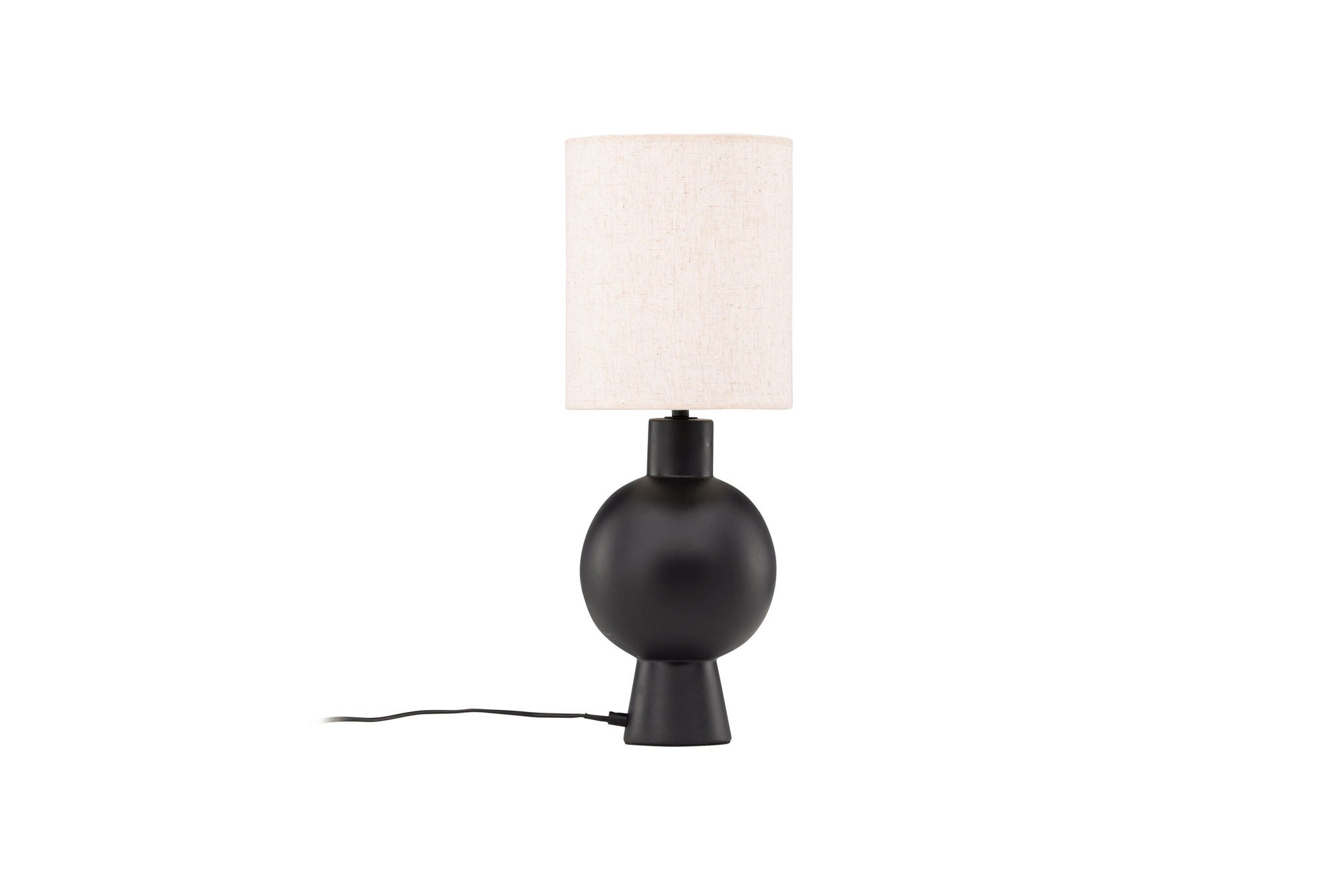 Vind Mysterna bord lampe - Black / Fabric Beige