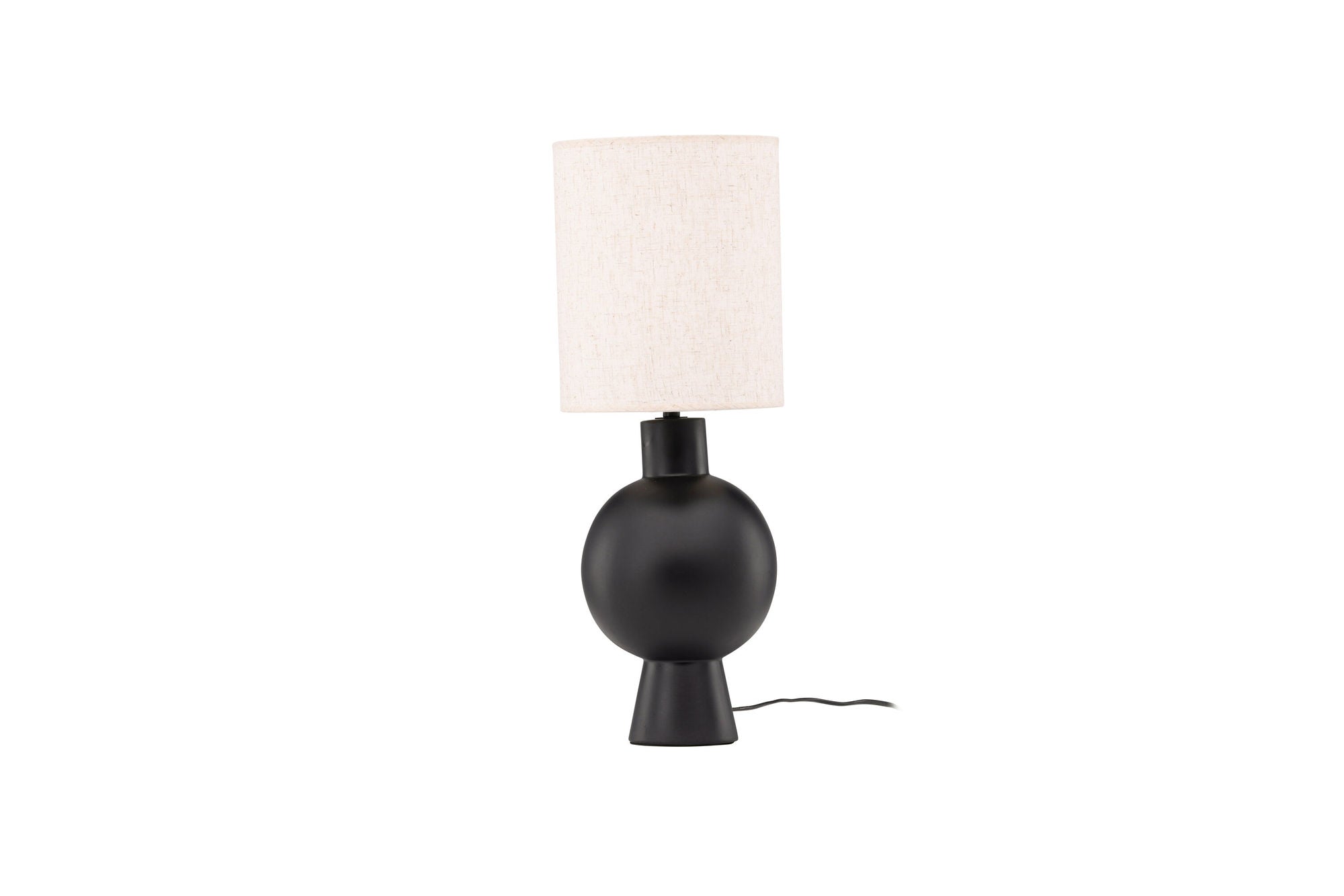 Vind Mysterna bord lampe - Black / Fabric Beige