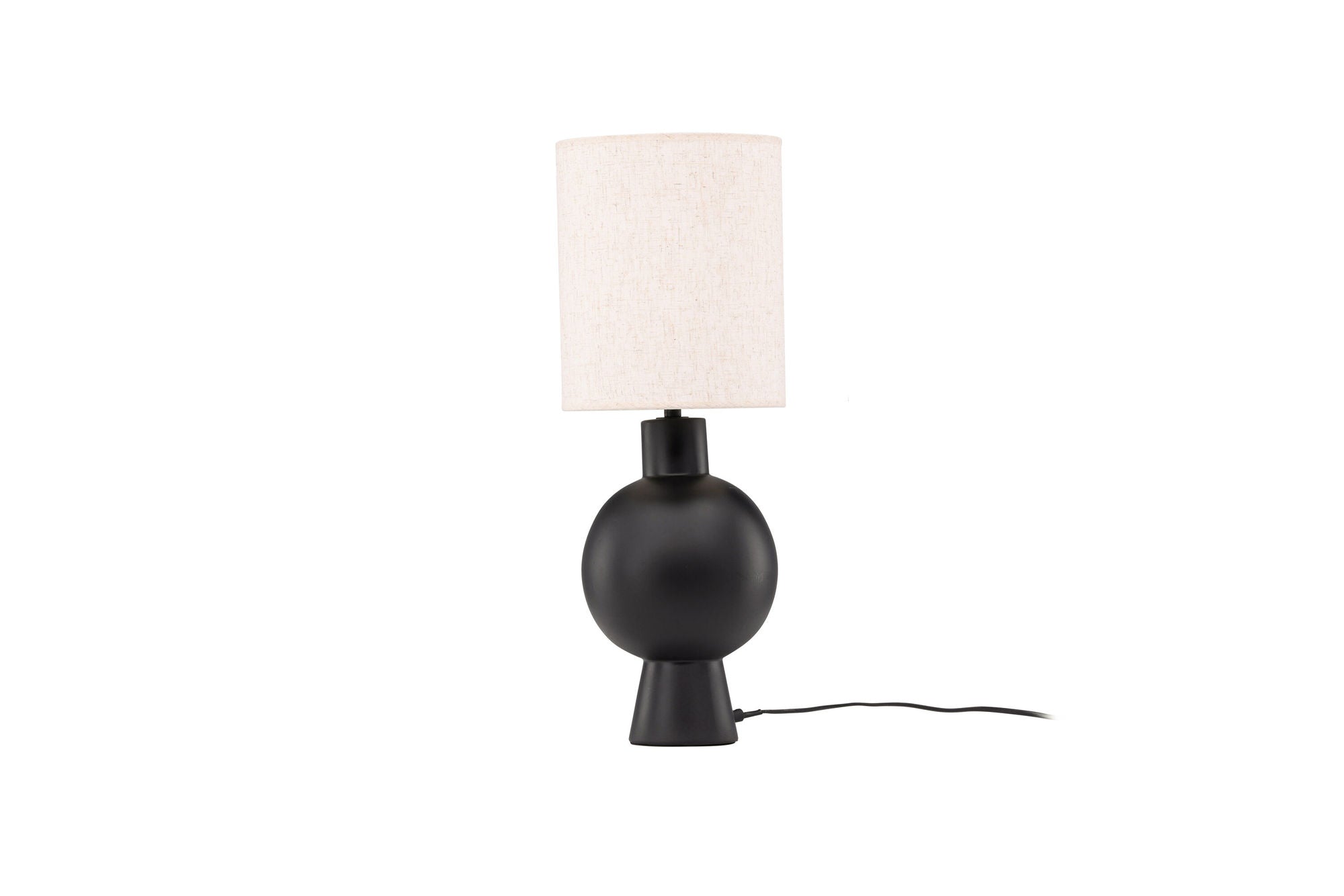 Vind Mysterna bord lampe - Black / Fabric Beige