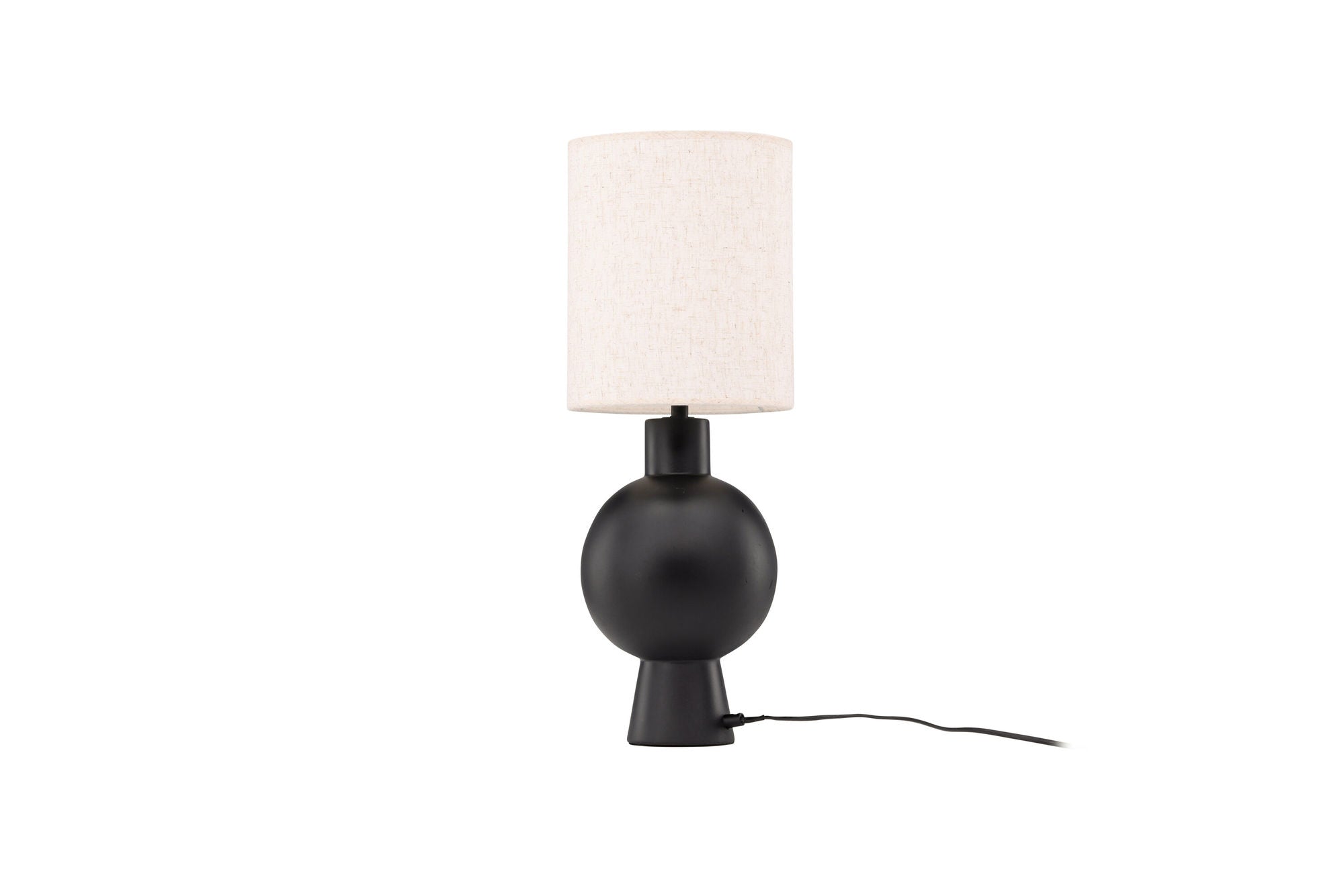 Vind Mysterna bord lampe - Black / Fabric Beige