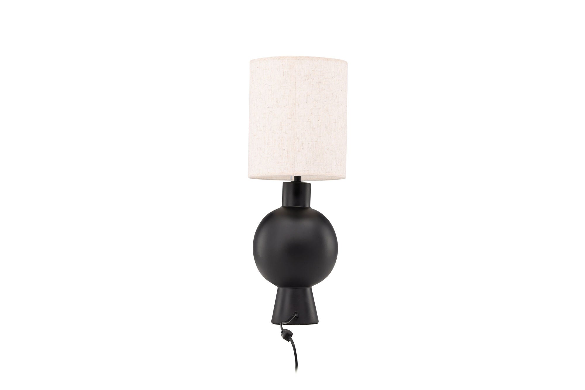 Vind Mysterna bord lampe - Black / Fabric Beige