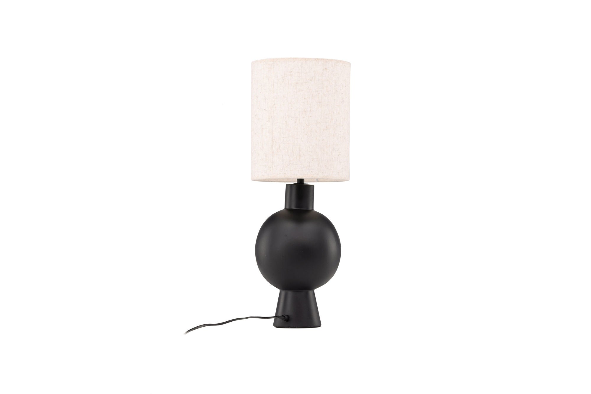 Vind Mysterna bord lampe - Black / Fabric Beige