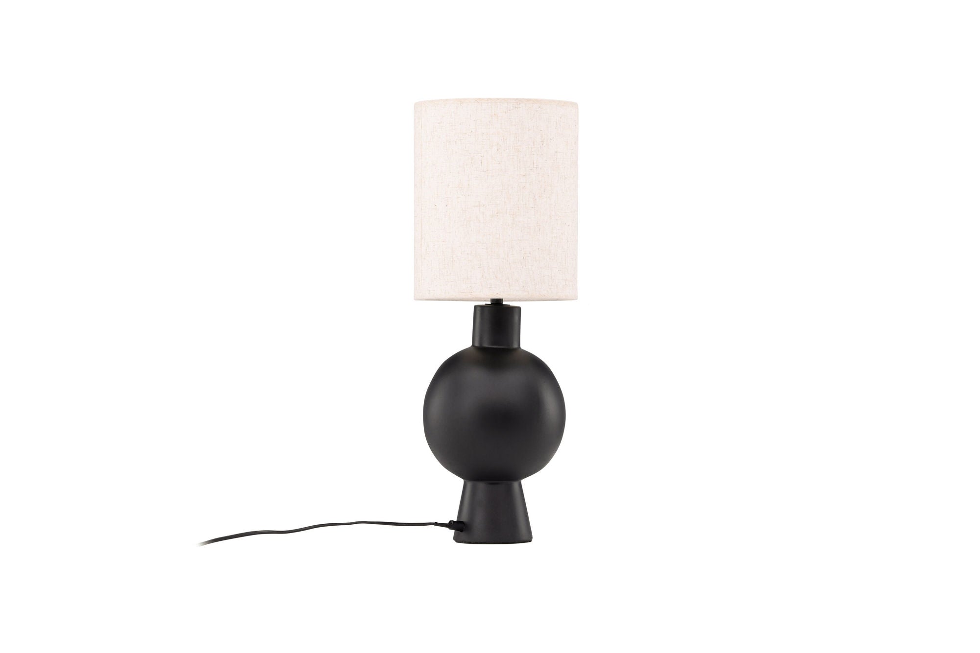 Vind Mysterna bord lampe - Black / Fabric Beige