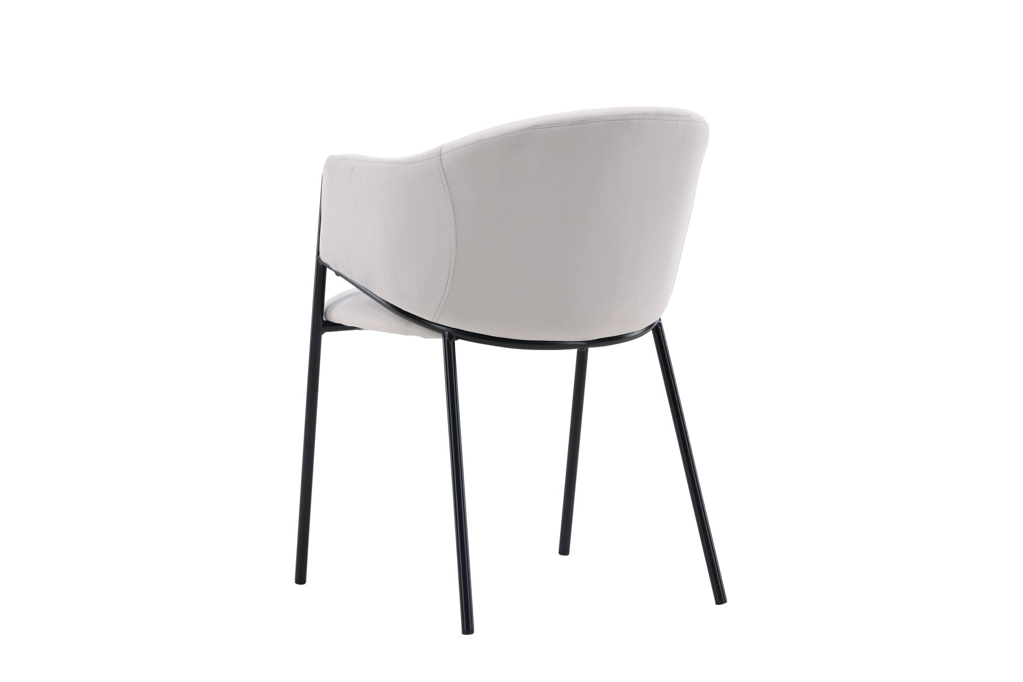 Venture Home Evelina Spisebordsstol 2-pack - Black / Light grey Velvet