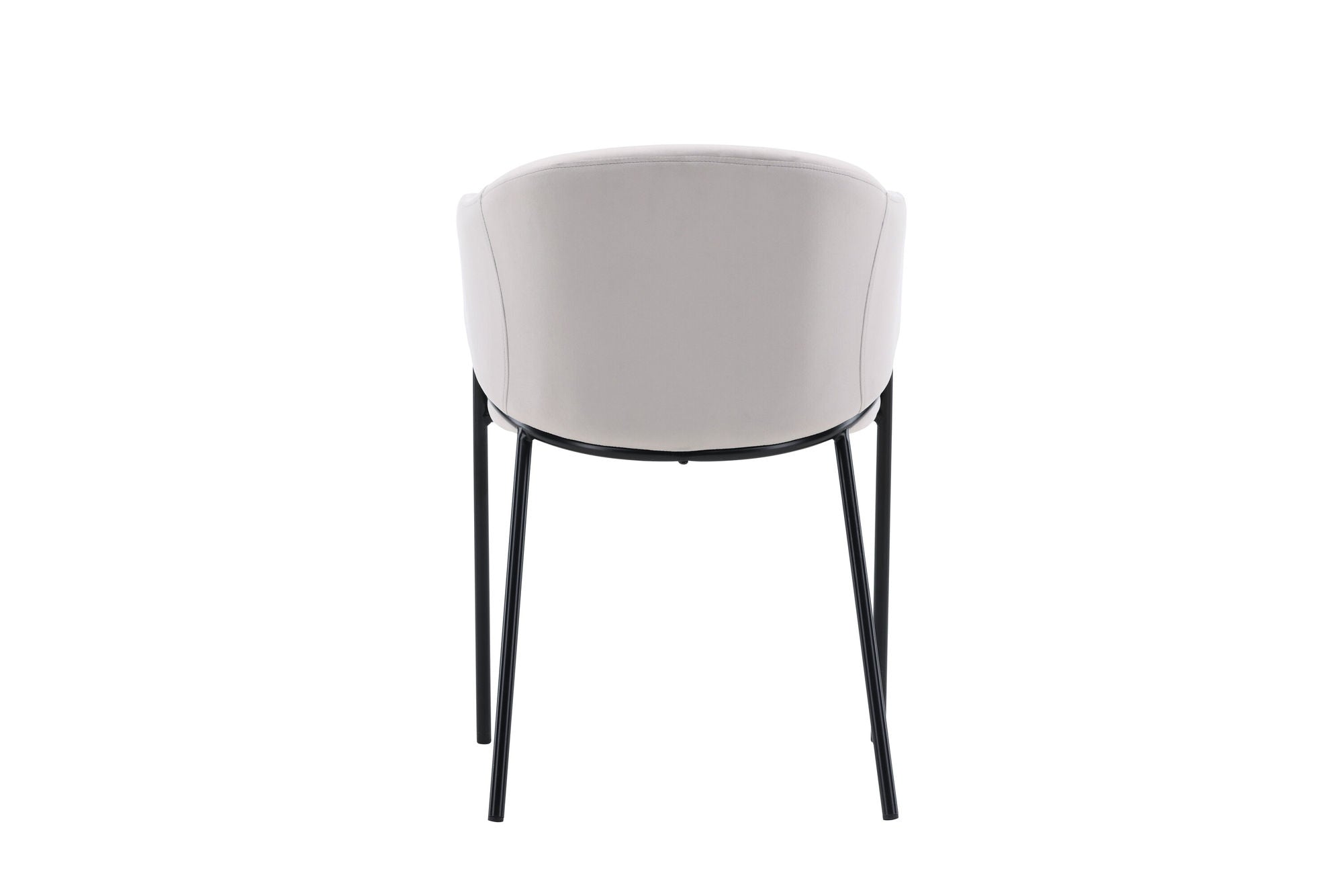 Venture Home Evelina Spisebordsstol 2-pack - Black / Light grey Velvet