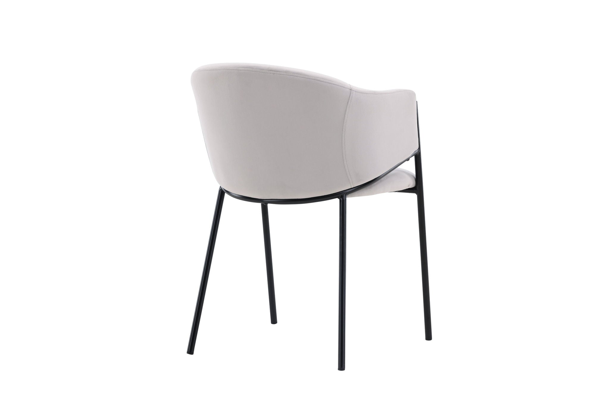 Venture Home Evelina Spisebordsstol 2-pack - Black / Light grey Velvet