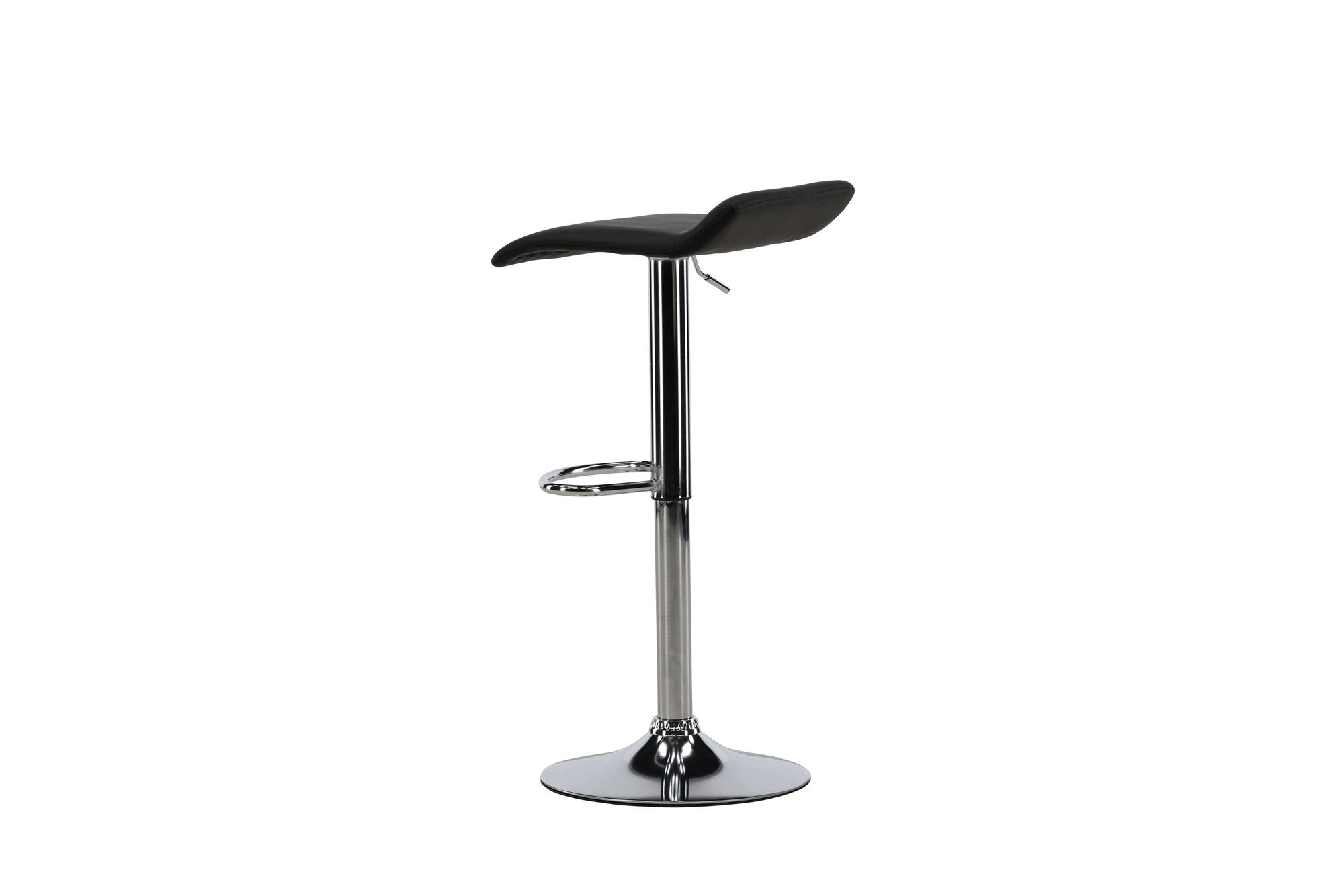 Venture Home Jonna Bar stol 2-pack - Chromed Steel / Black Fabric