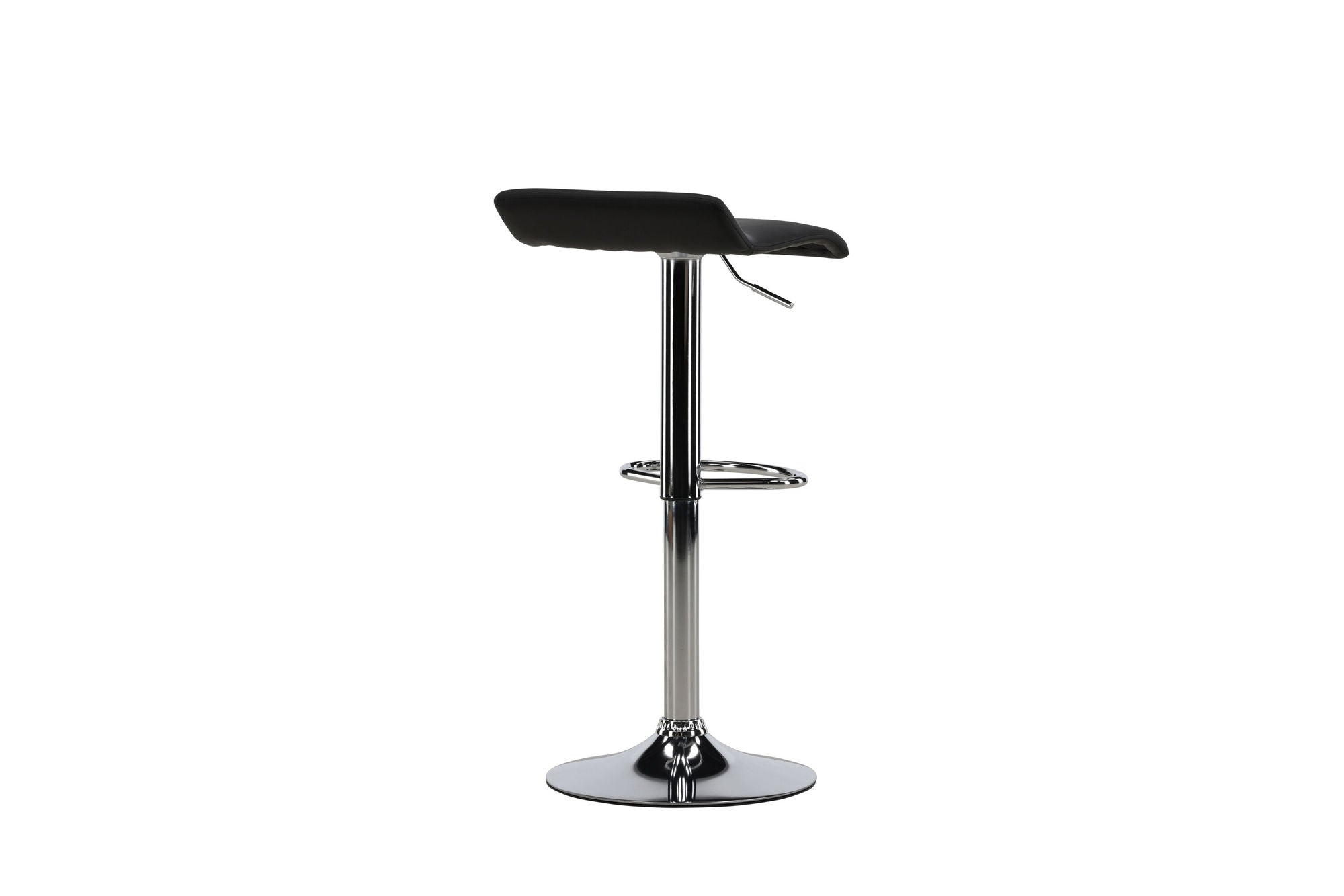 Venture Home Jonna Bar stol 2-pack - Chromed Steel / Black Fabric