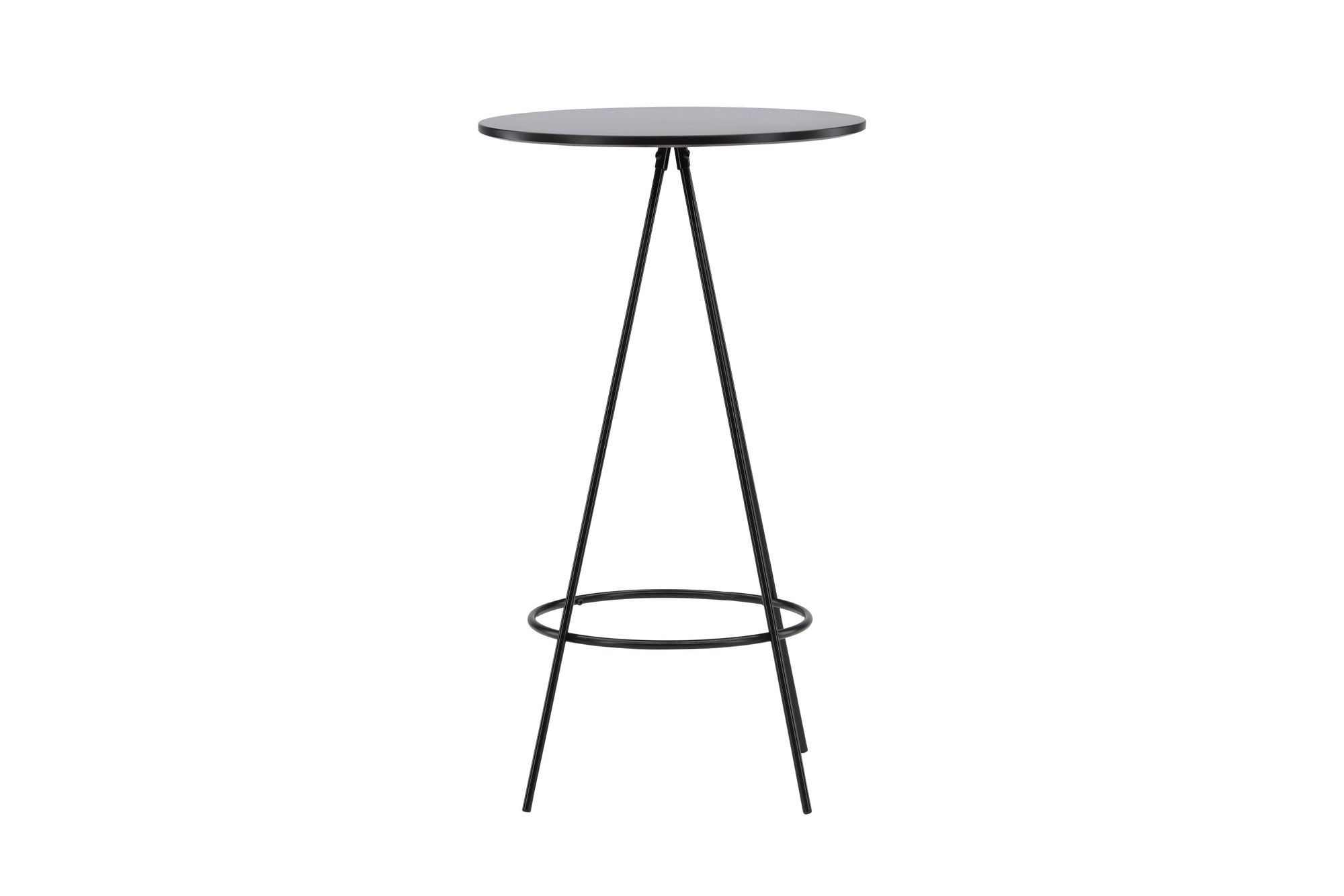 Venture Home Bistro Bar bord φ60 - Black / MDF with veneer