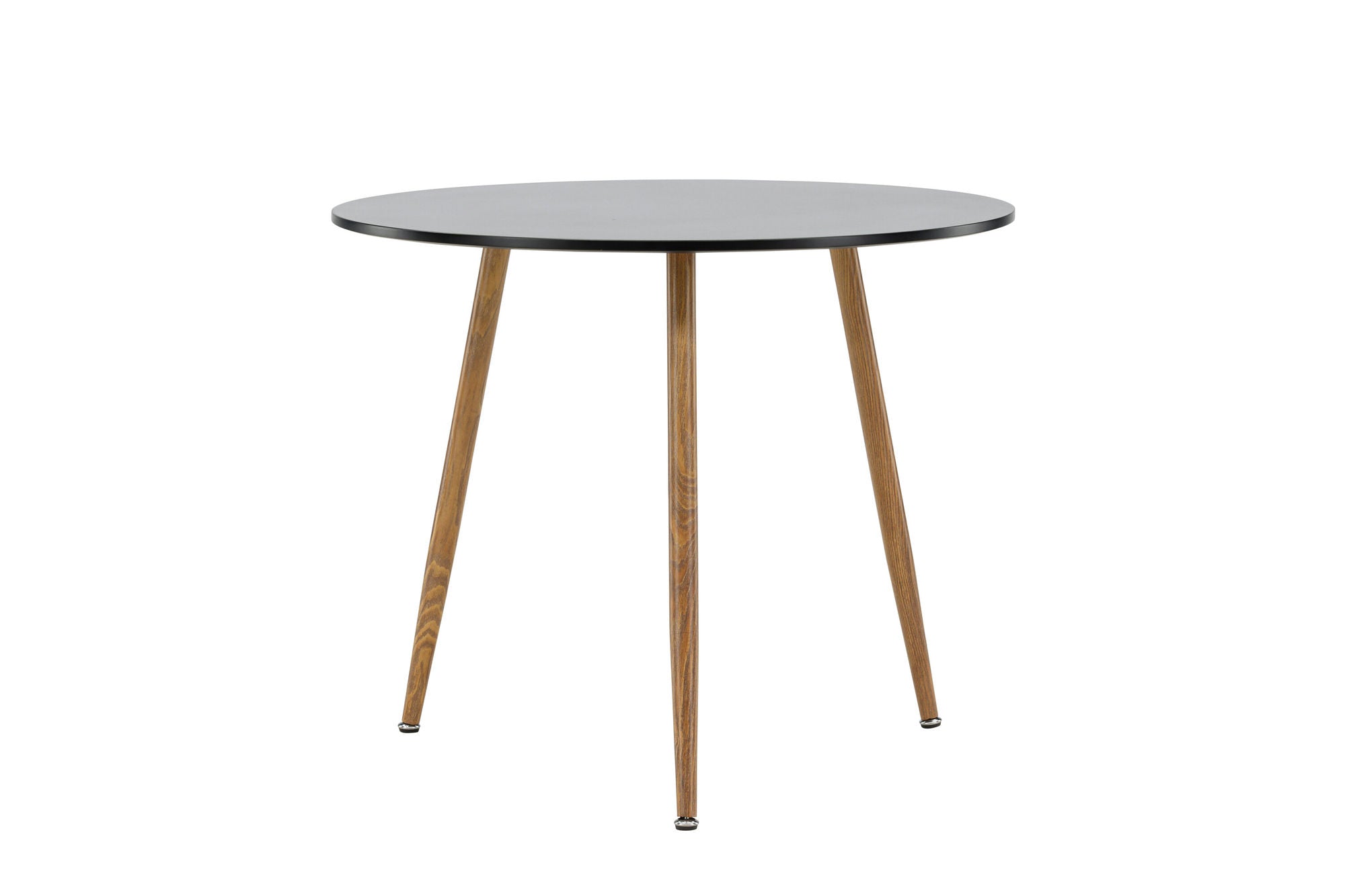 Venture Home Polar spisebord ø90 - Dark oaklook / Black MDF