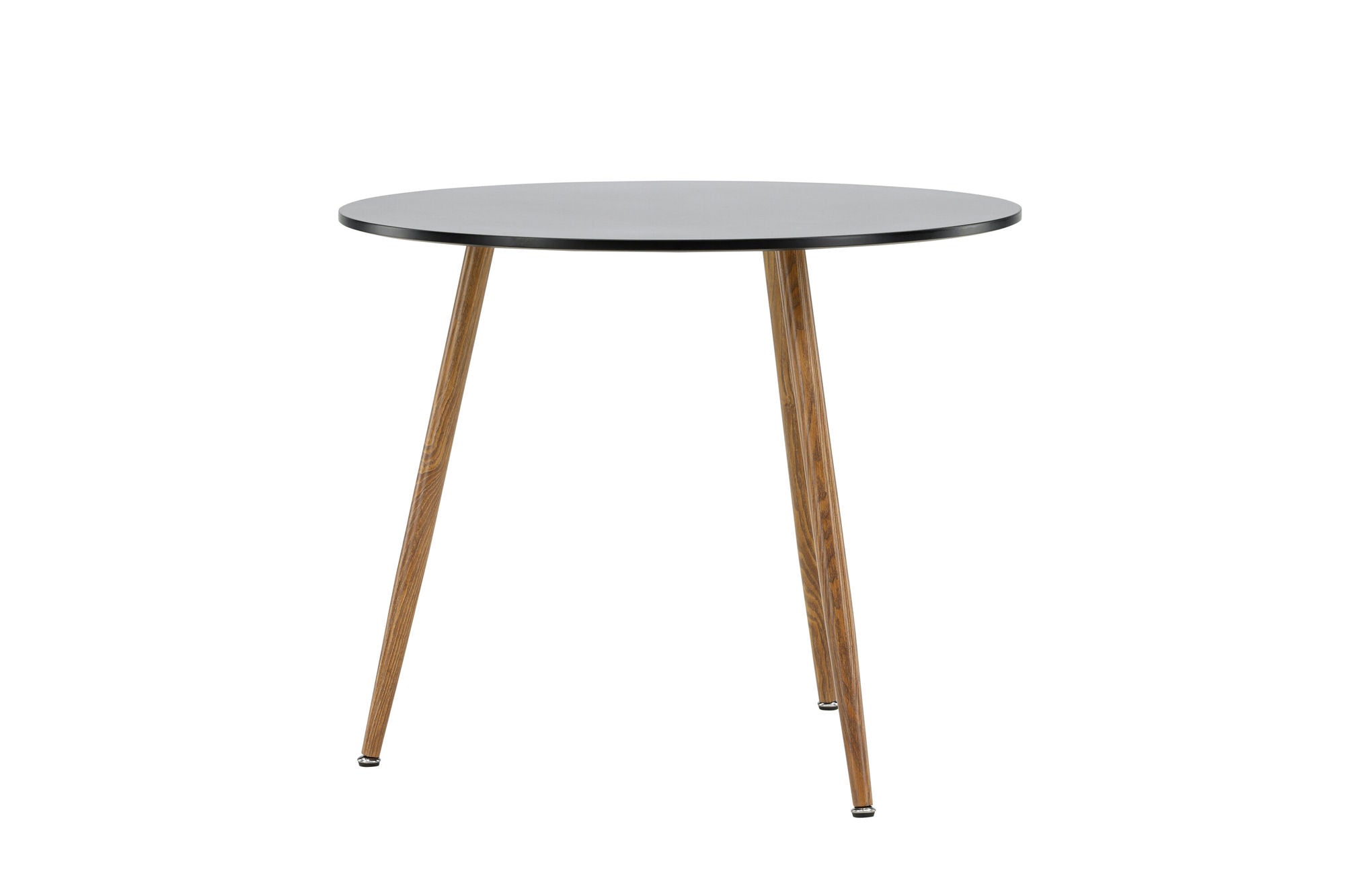 Venture Home Polar spisebord ø90 - Dark oaklook / Black MDF