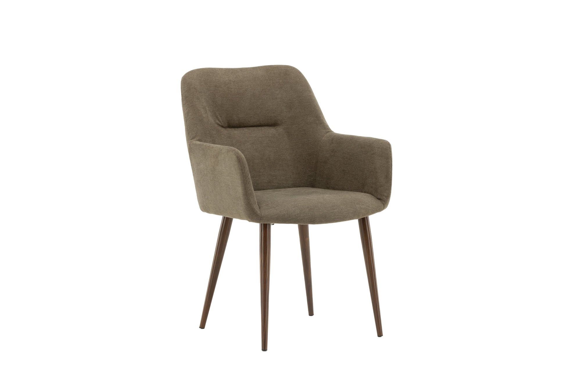 Venture Home Tomorrow Spisebordsstol 2-pack - Dark walnut / Dark grey/Brown Fabric