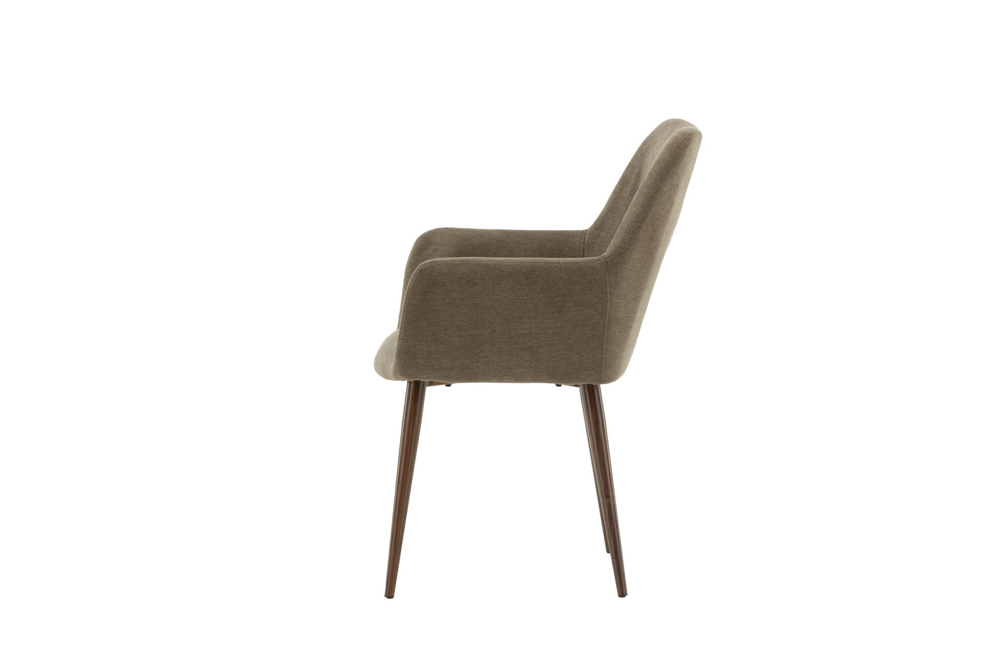 Venture Home Tomorrow Spisebordsstol 2-pack - Dark walnut / Dark grey/Brown Fabric