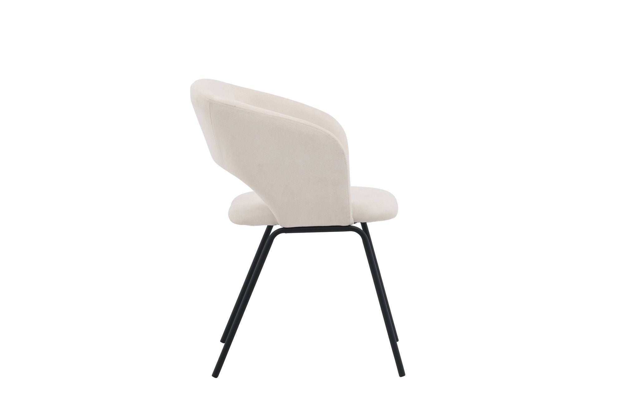 Venture Home Day Spisebordsstol 2-pack - Matte black / White Linen