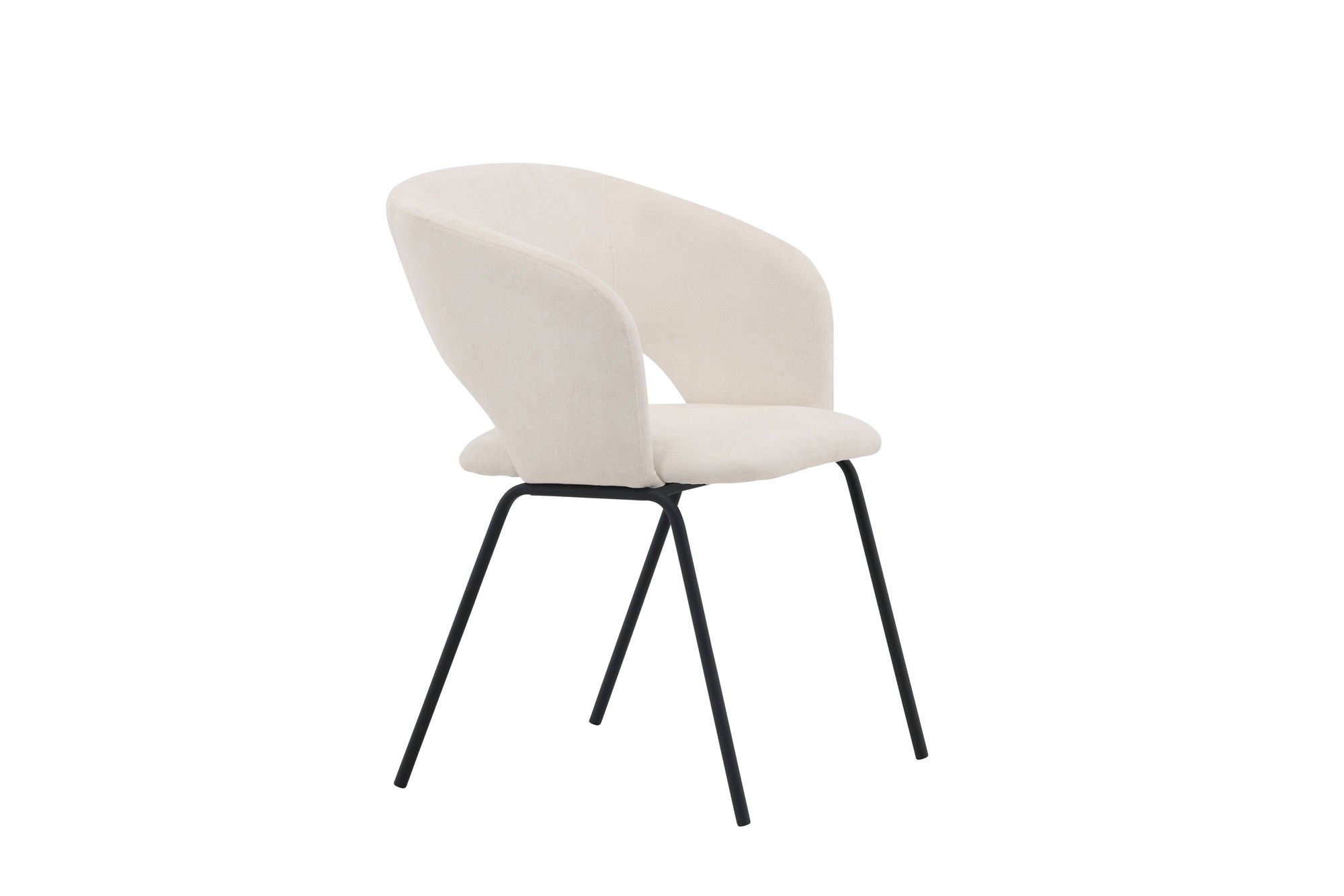Venture Home Day Spisebordsstol 2-pack - Matte black / White Linen