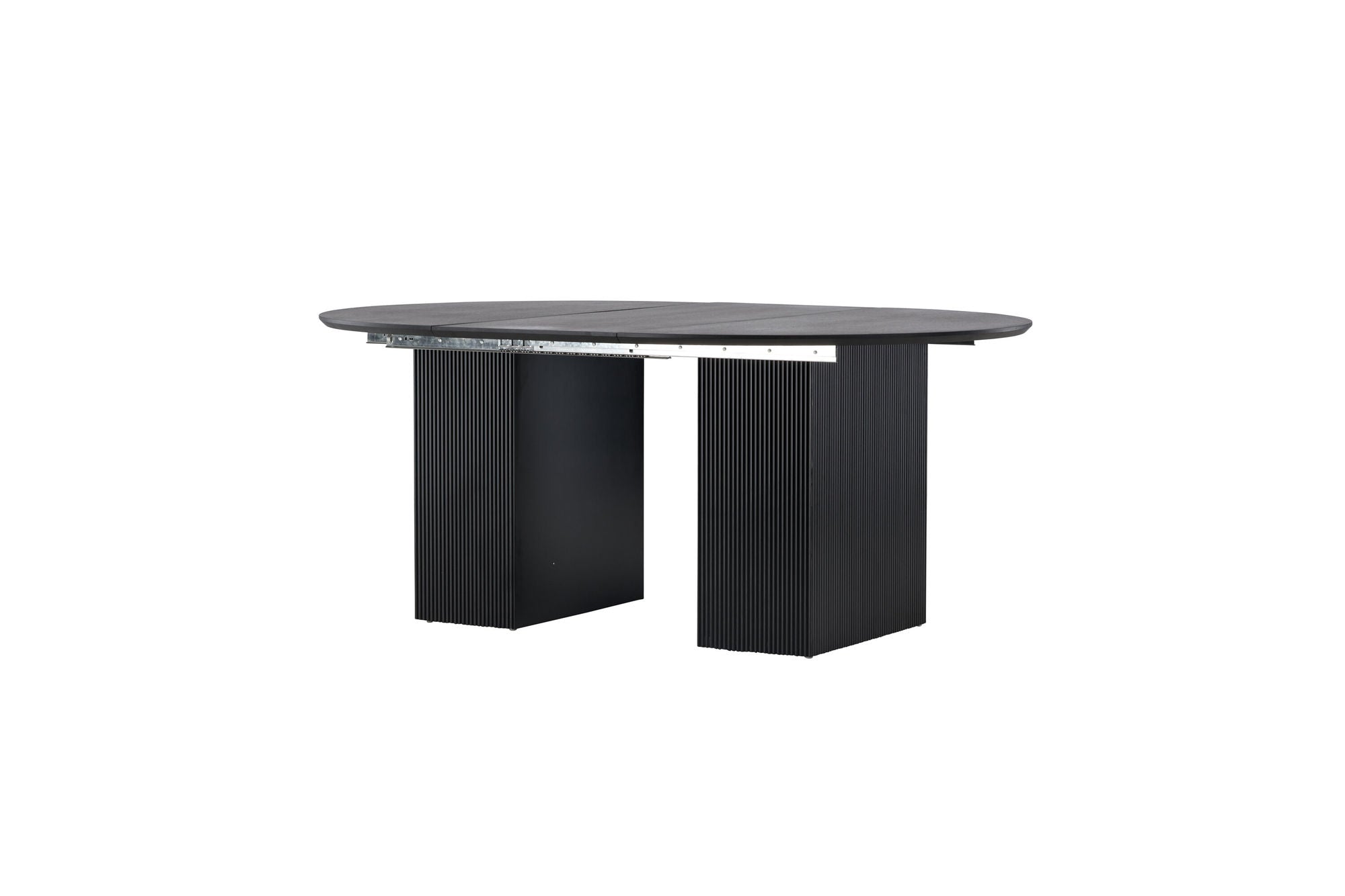 Venture Home Matilda spisebord Extendable φ130/180 - Black / MDF with veneer