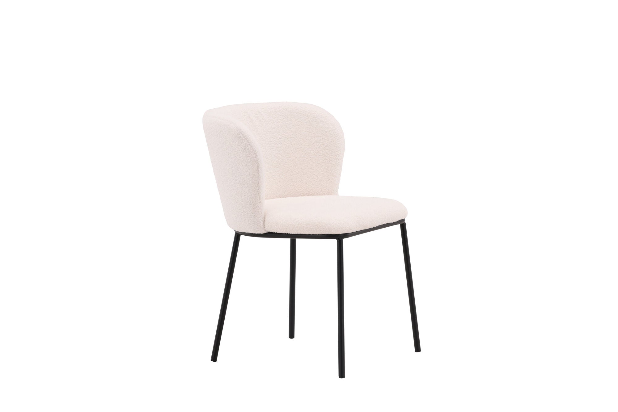 Venture Home Edina Spisebordsstol 2-pack - Black / White Boucle