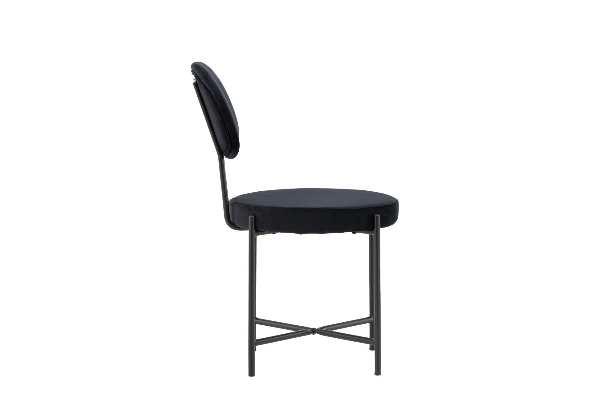 Venture Home Stella Spisebordsstol 2-pack - Black / Black Velvet