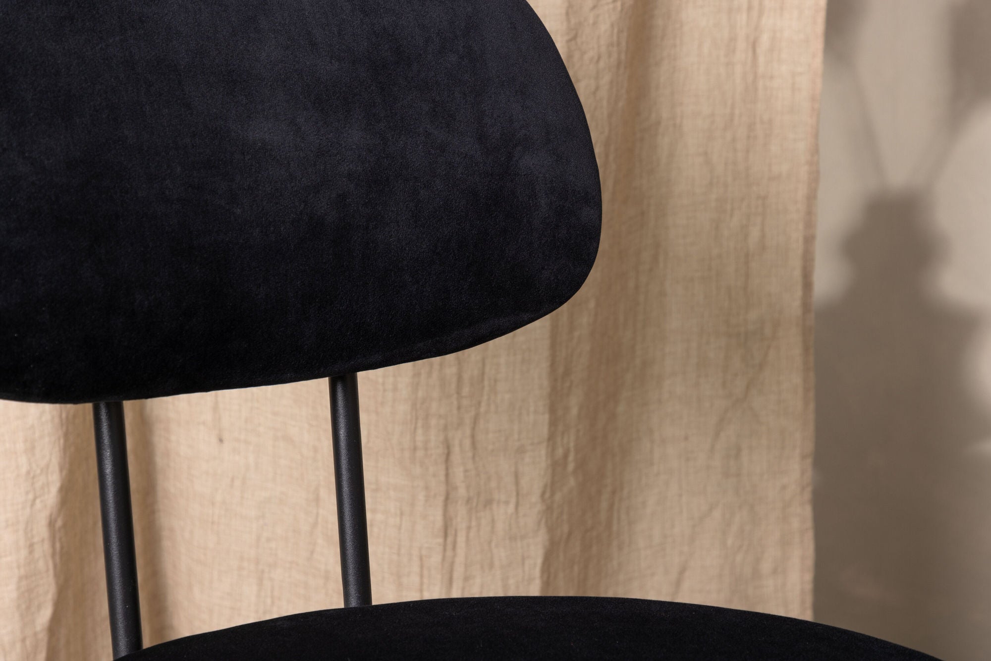 Venture Home Stella Spisebordsstol 2-pack - Black / Black Velvet