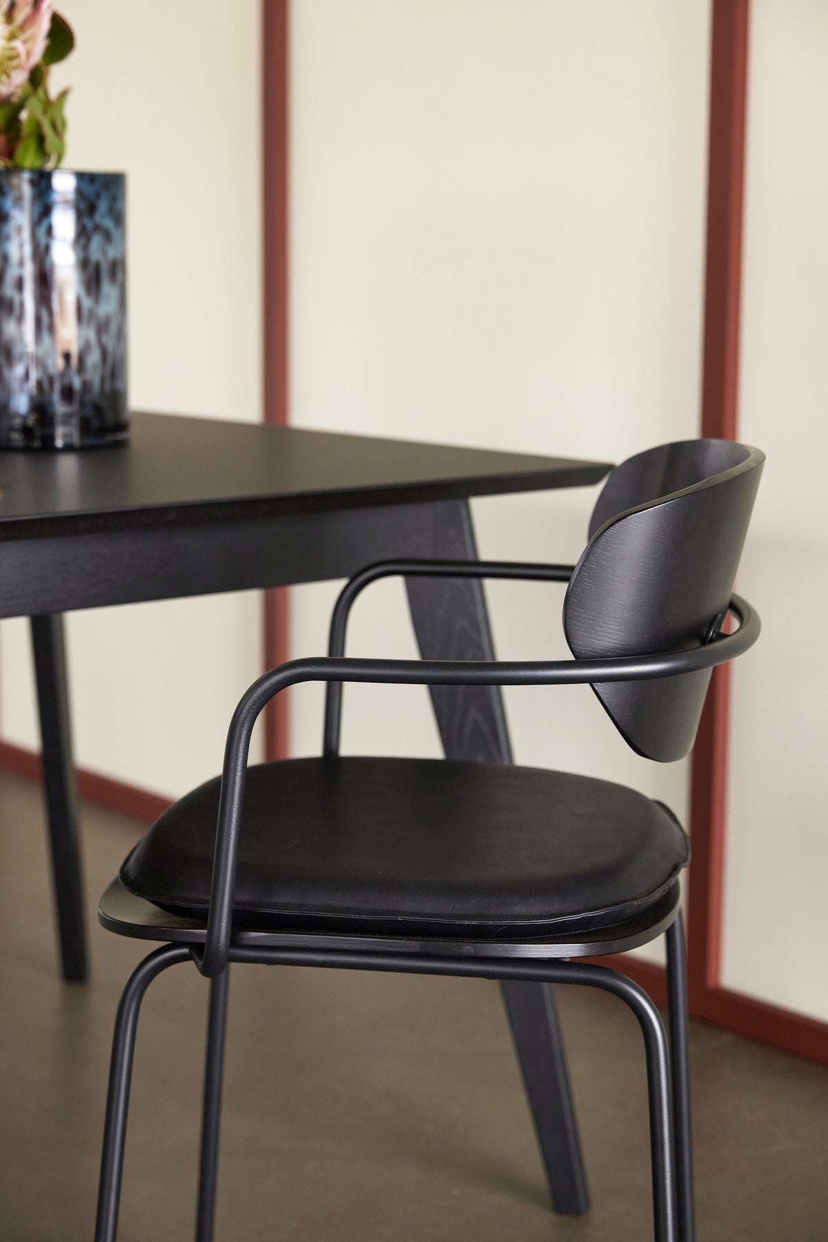 2 x Arch spisestol sort