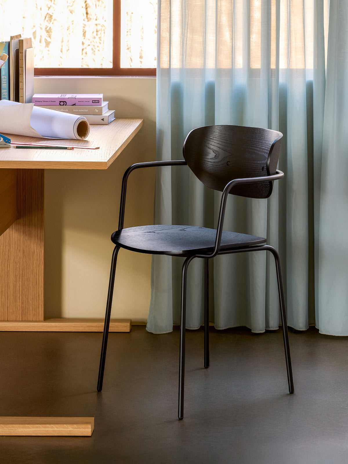 2 x Arch spisestol sort