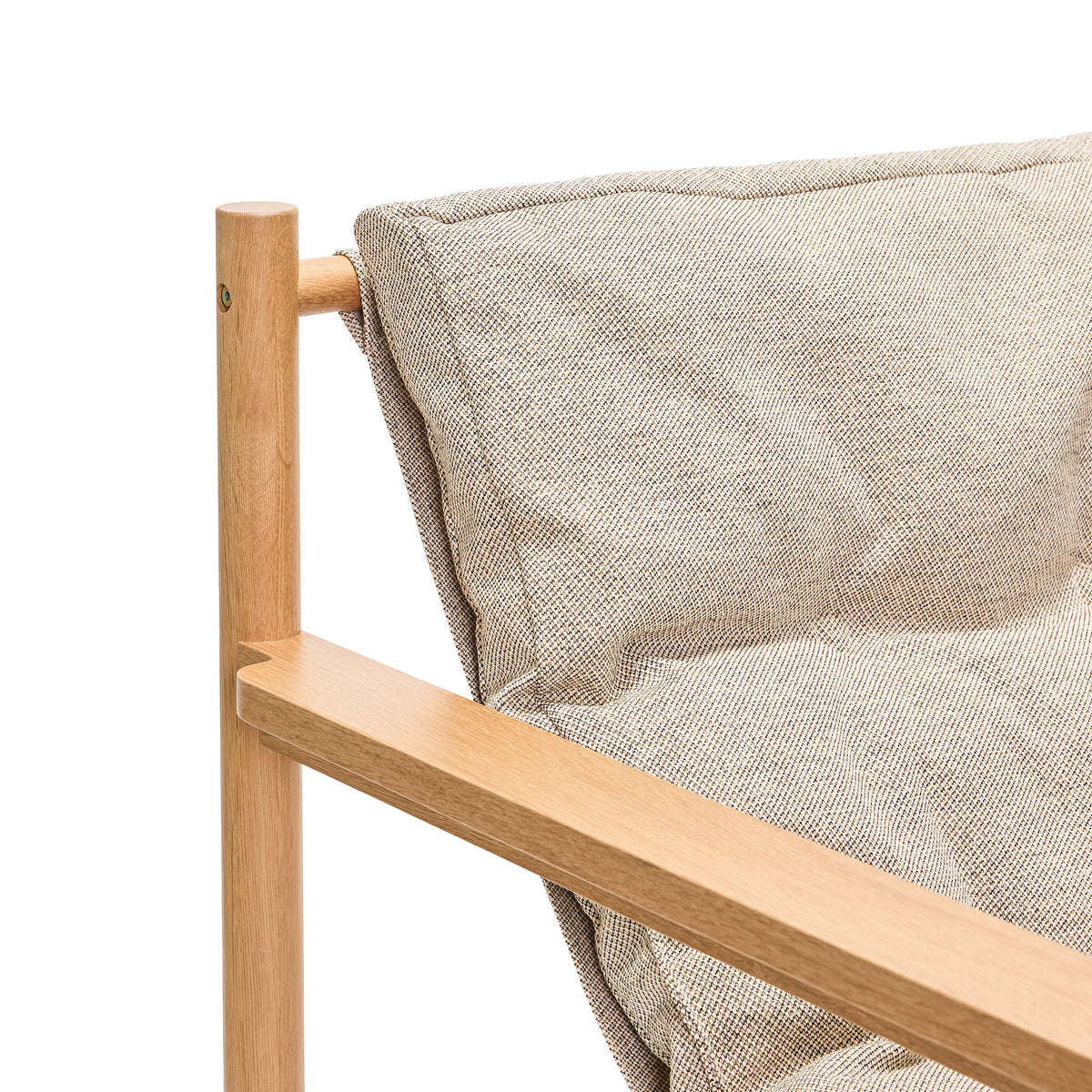 Heritage lænestol/fodskammel natur/beige