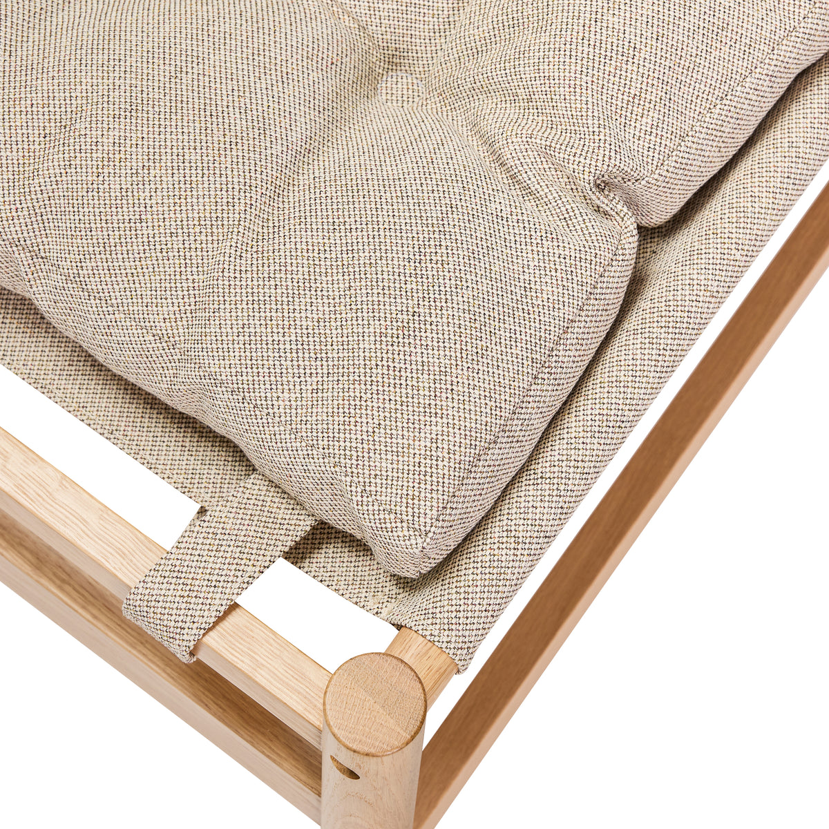 Heritage lænestol/fodskammel natur/beige
