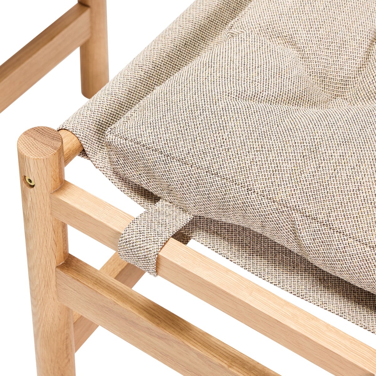 Heritage lænestol/fodskammel natur/beige