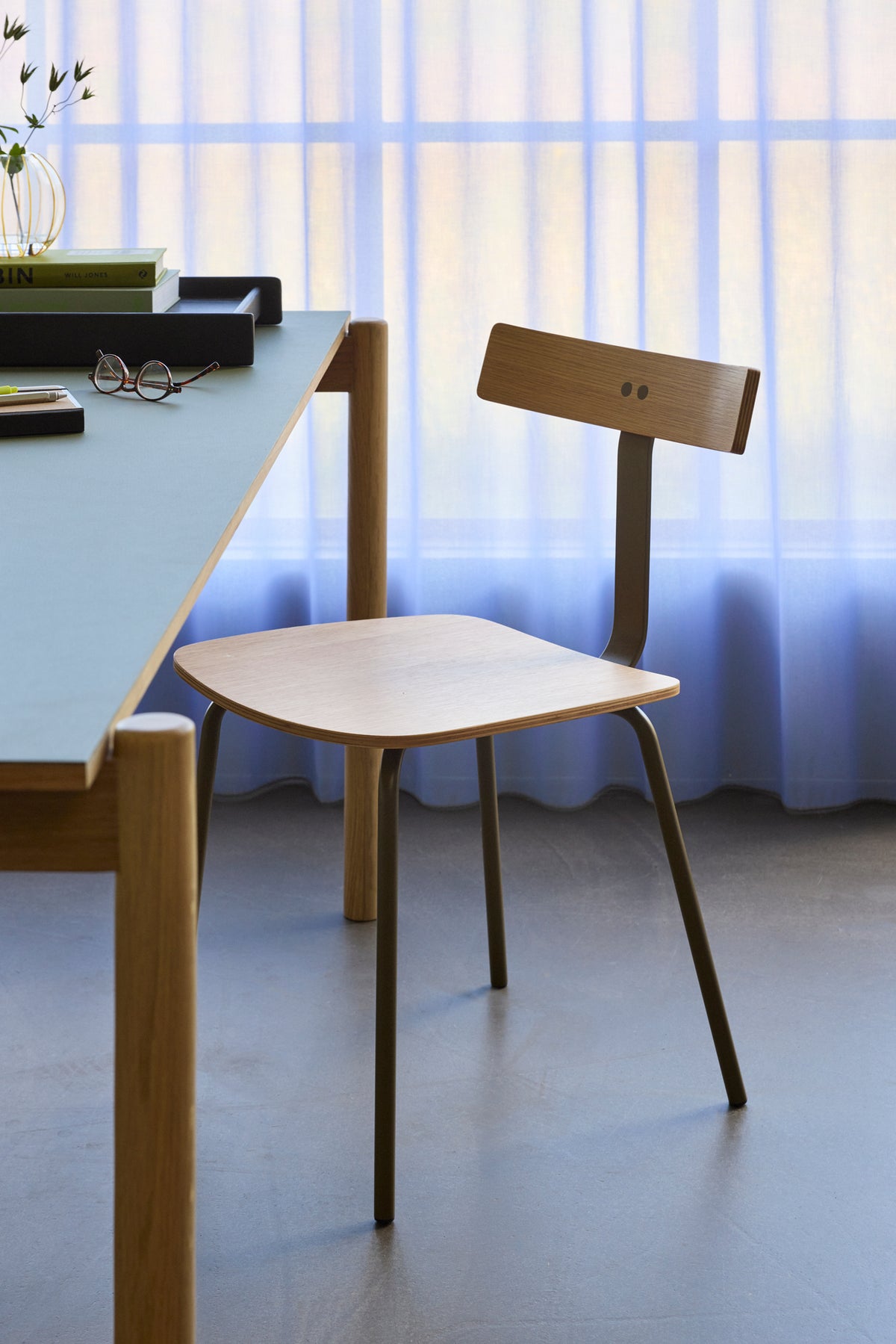2 x Hock spisestole natur/grøn