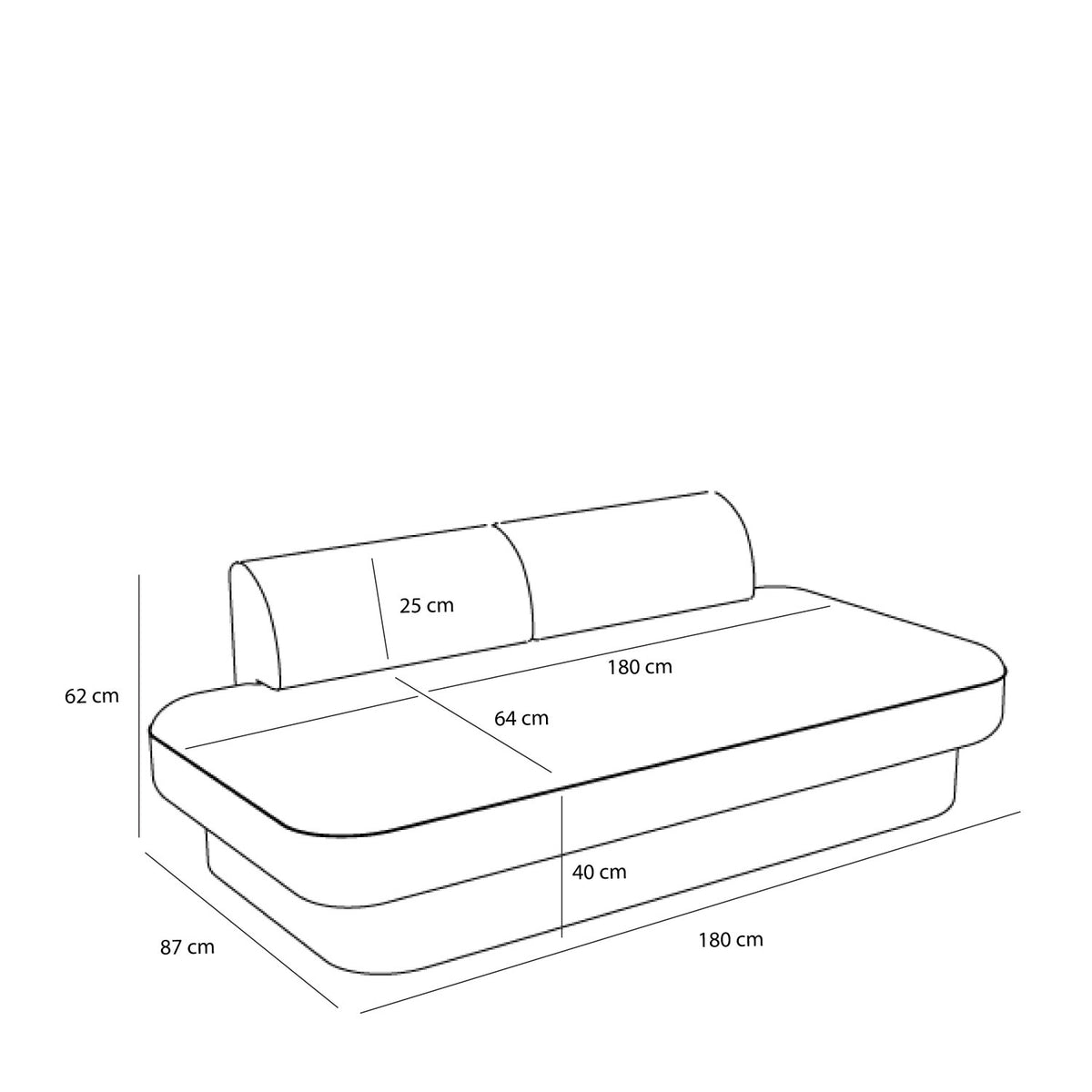 Paza Sofa lysegrøn