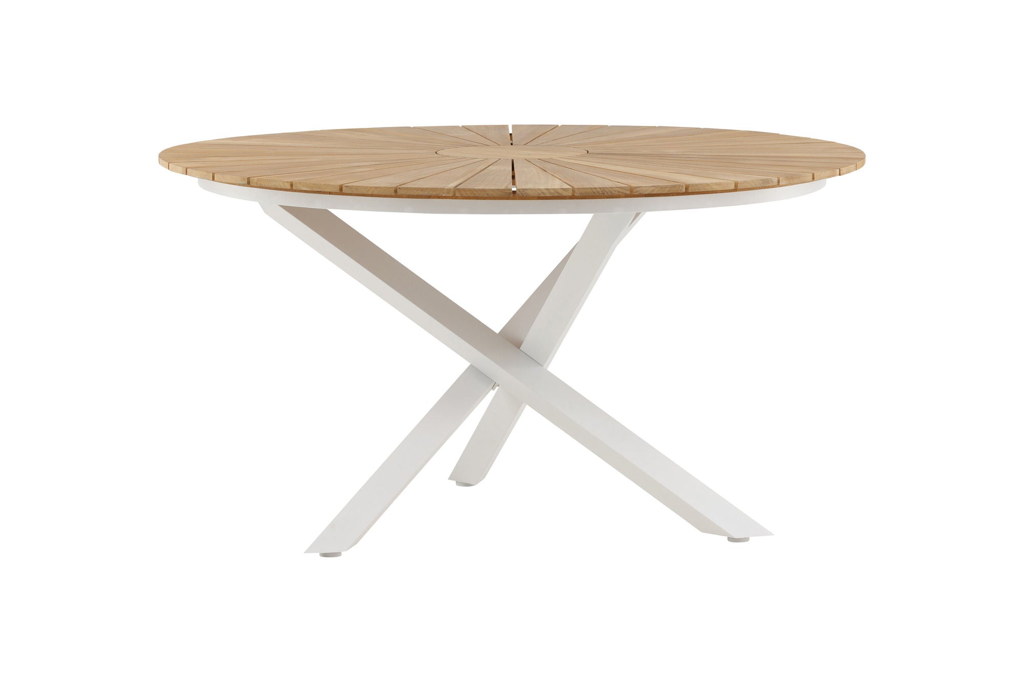 Venture Home Mexico bord ø 140 - White/Teak