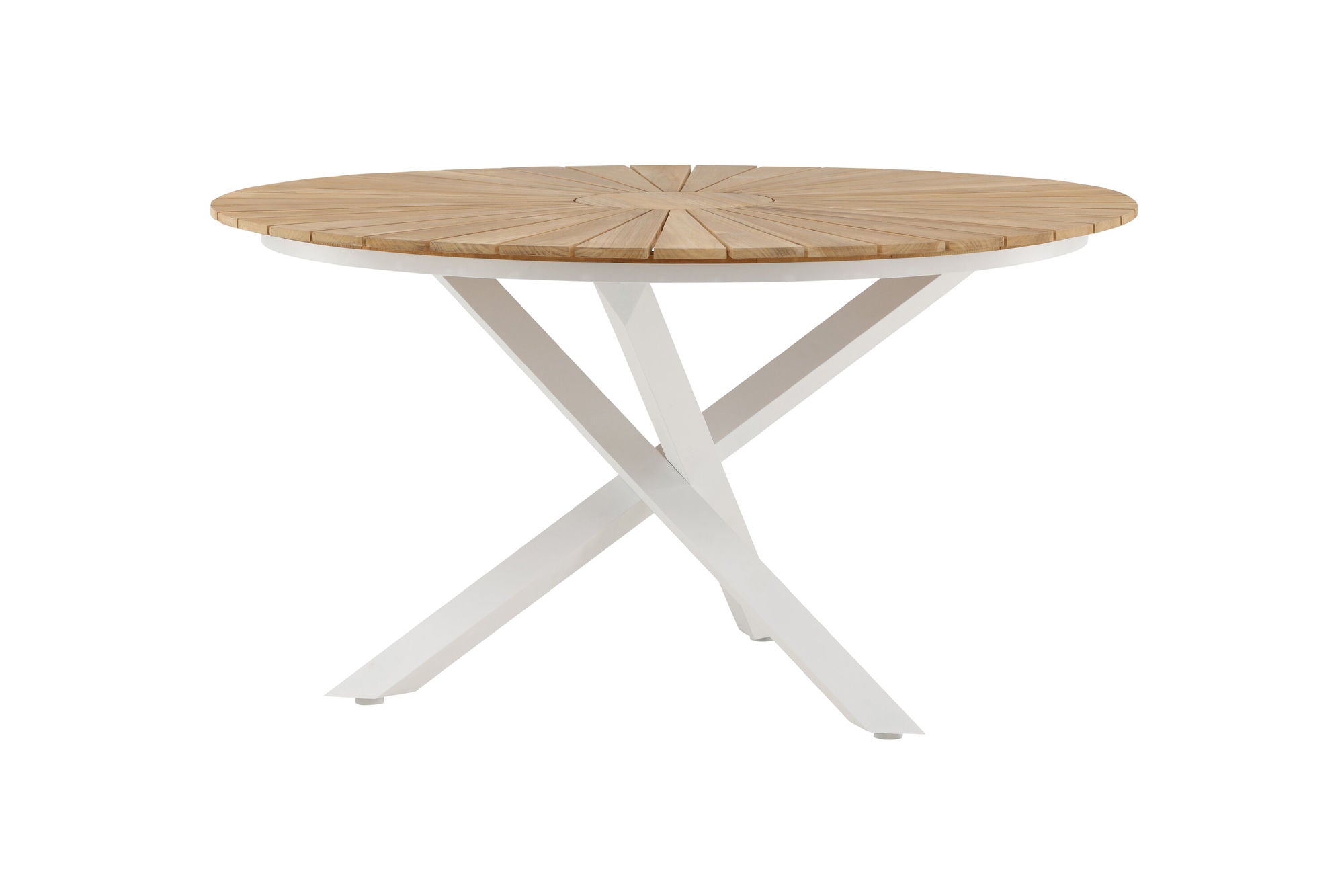 Venture Home Mexico bord ø 140 - White/Teak