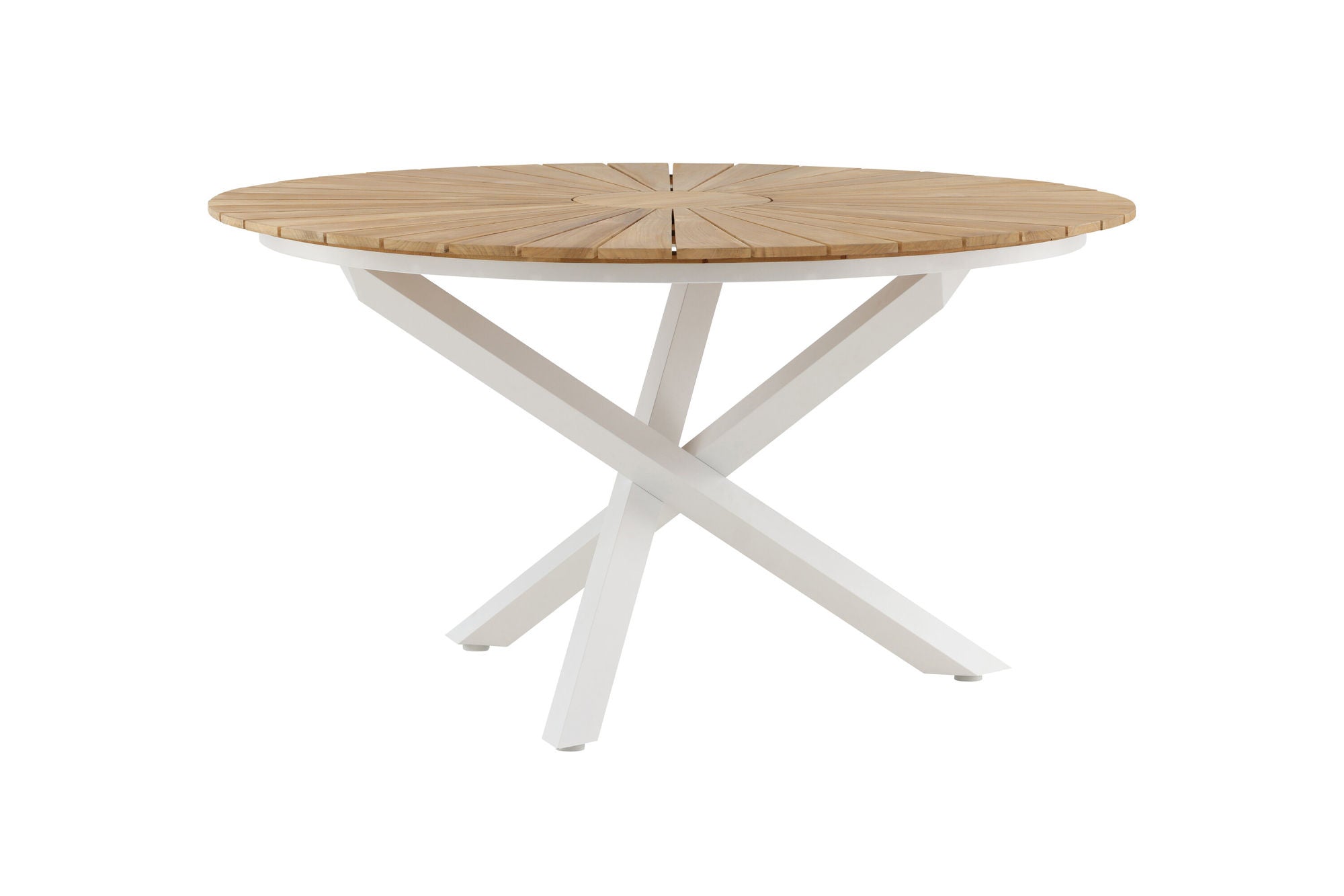 Venture Home Mexico bord ø 140 - White/Teak