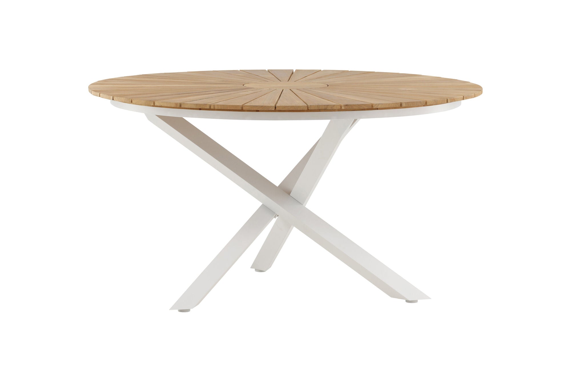Venture Home Mexico bord ø 140 - White/Teak