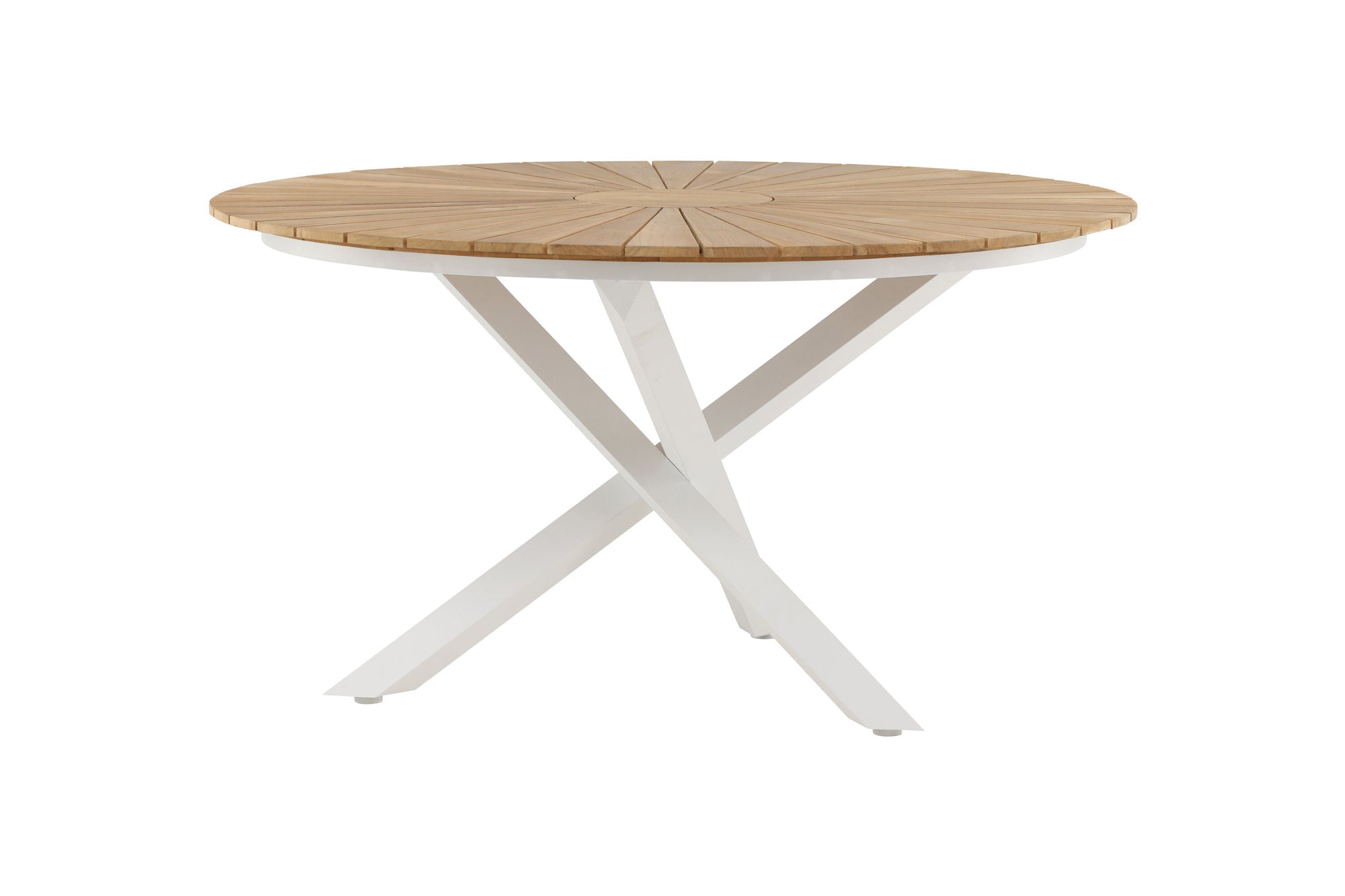 Venture Home Mexico bord ø 140 - White/Teak