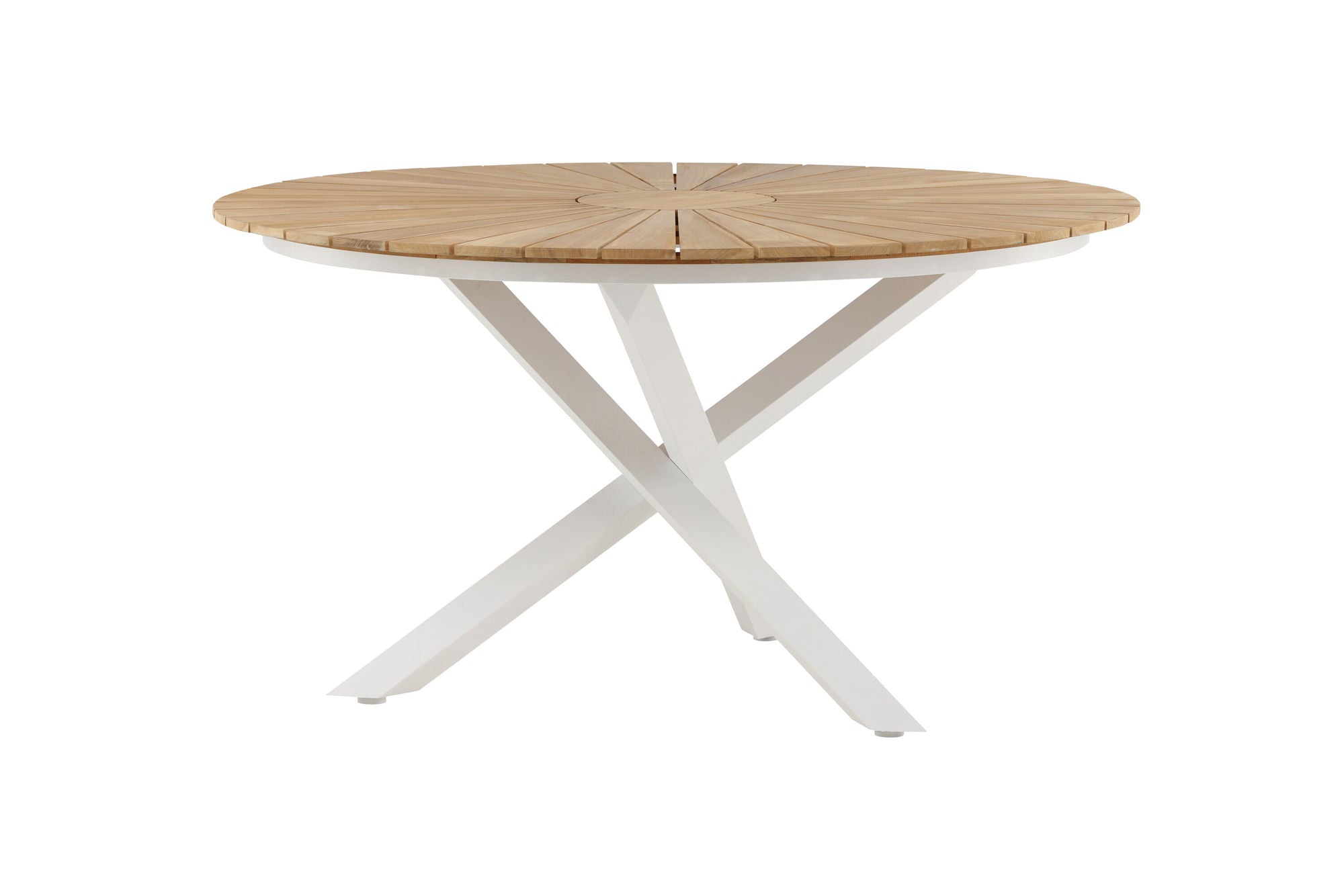 Venture Home Mexico bord ø 140 - White/Teak