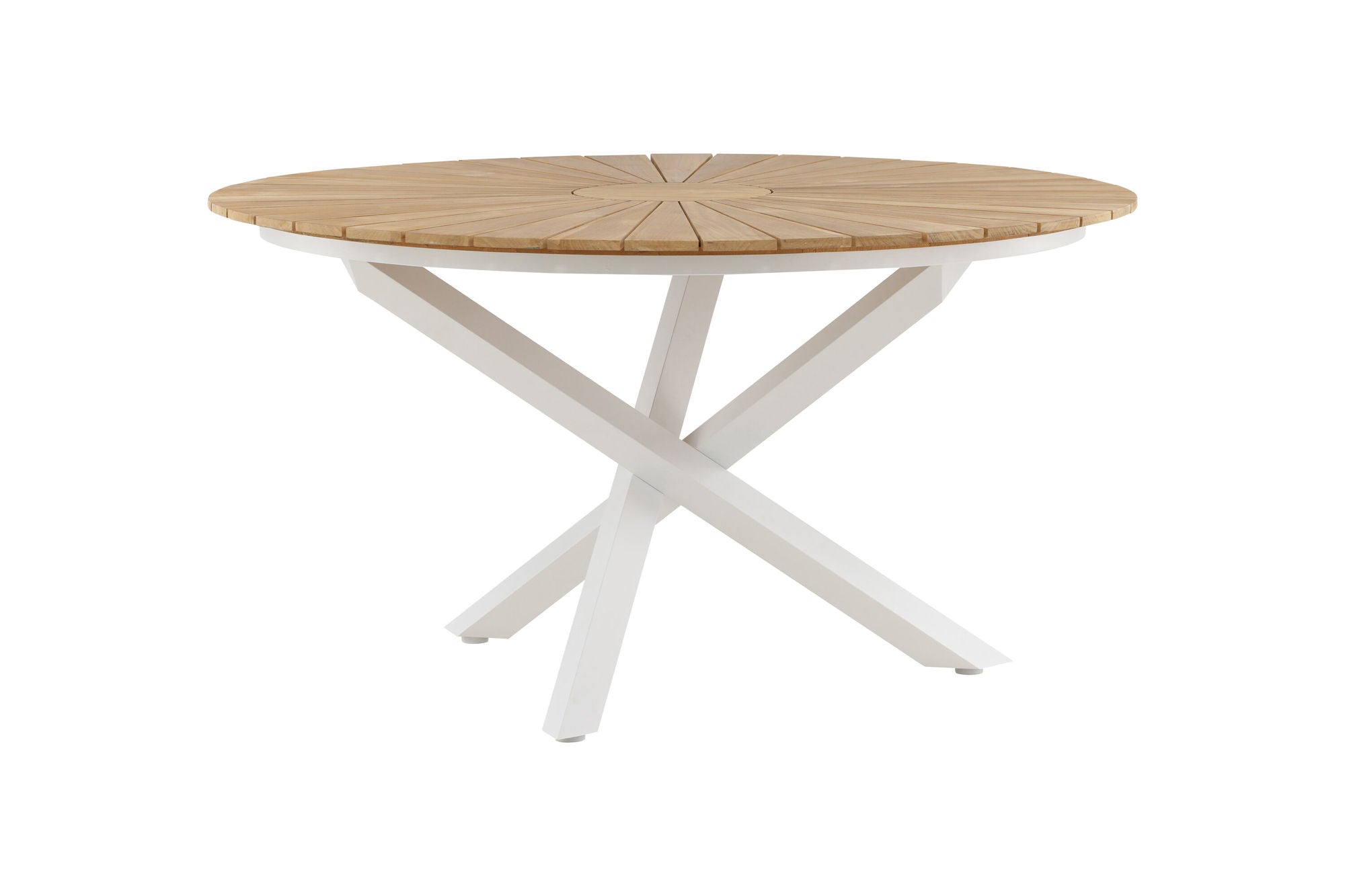 Venture Home Mexico bord ø 140 - White/Teak