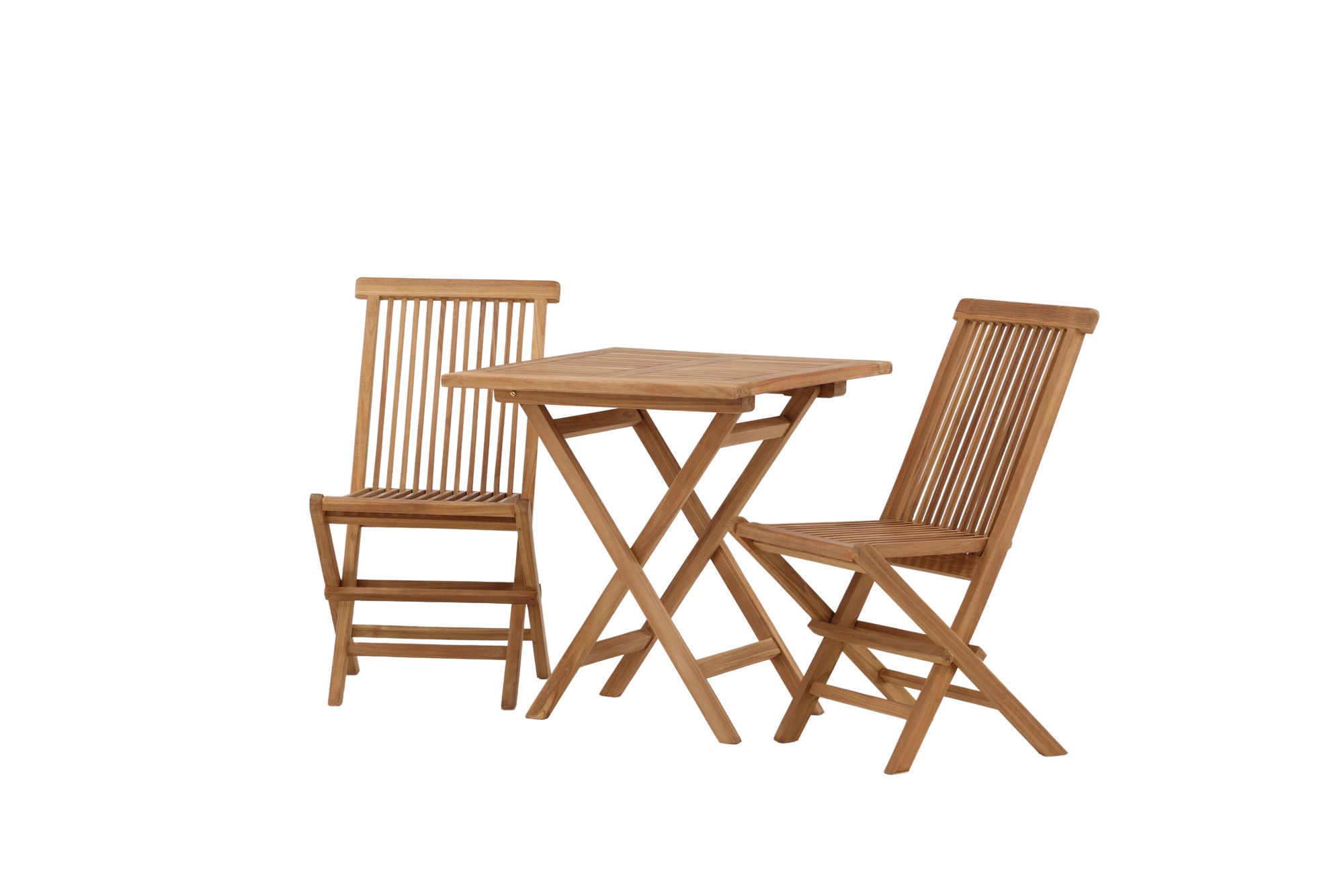 Venture Home Kenya - Folding bord- Natural - Teak - 70*70cm +Kenya Folding stol w/o Armrest - Teak _2