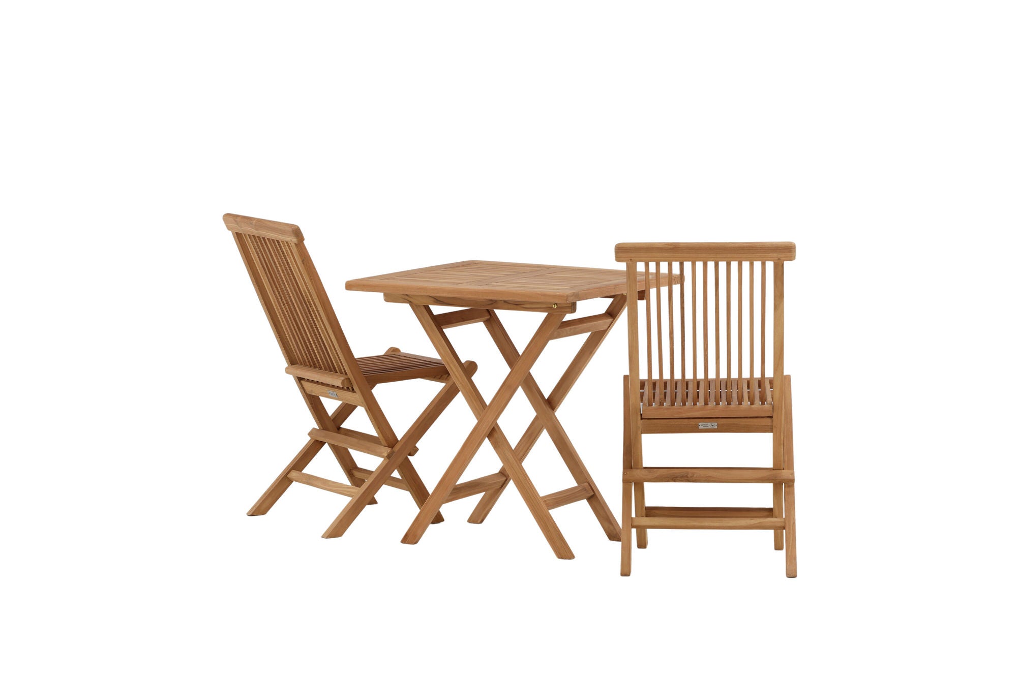 Venture Home Kenya - Folding bord- Natural - Teak - 70*70cm +Kenya Folding stol w/o Armrest - Teak _2