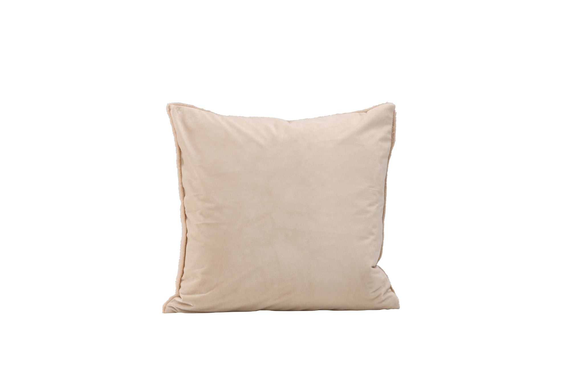 Venture Home Thea Cushion Cover Rabbit fur/Poly Velvet - Beige 50x50