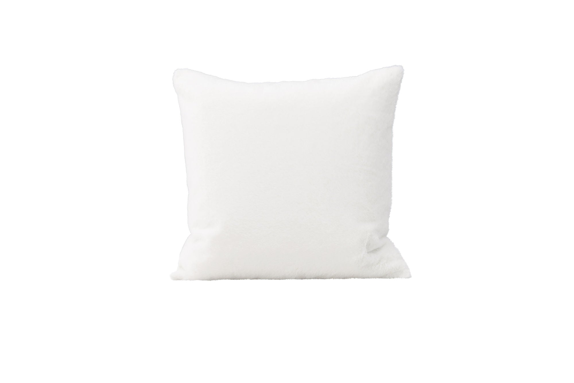 Venture Home Thea Cushion Cover Rabbit fur/Poly Velvet - White 50x50