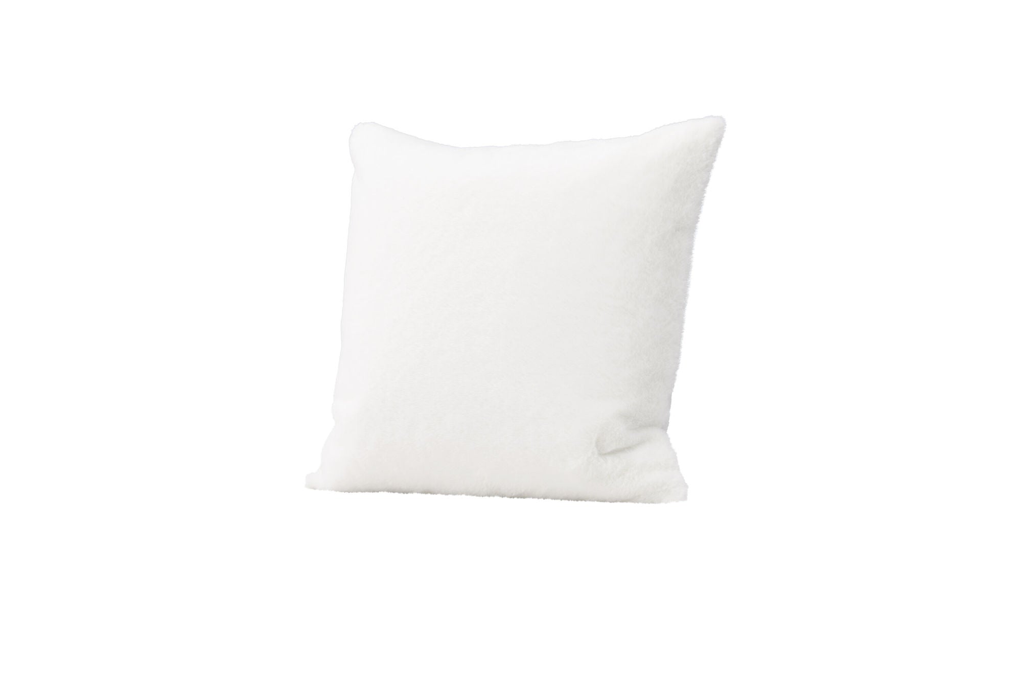 Venture Home Thea Cushion Cover Rabbit fur/Poly Velvet - White 50x50